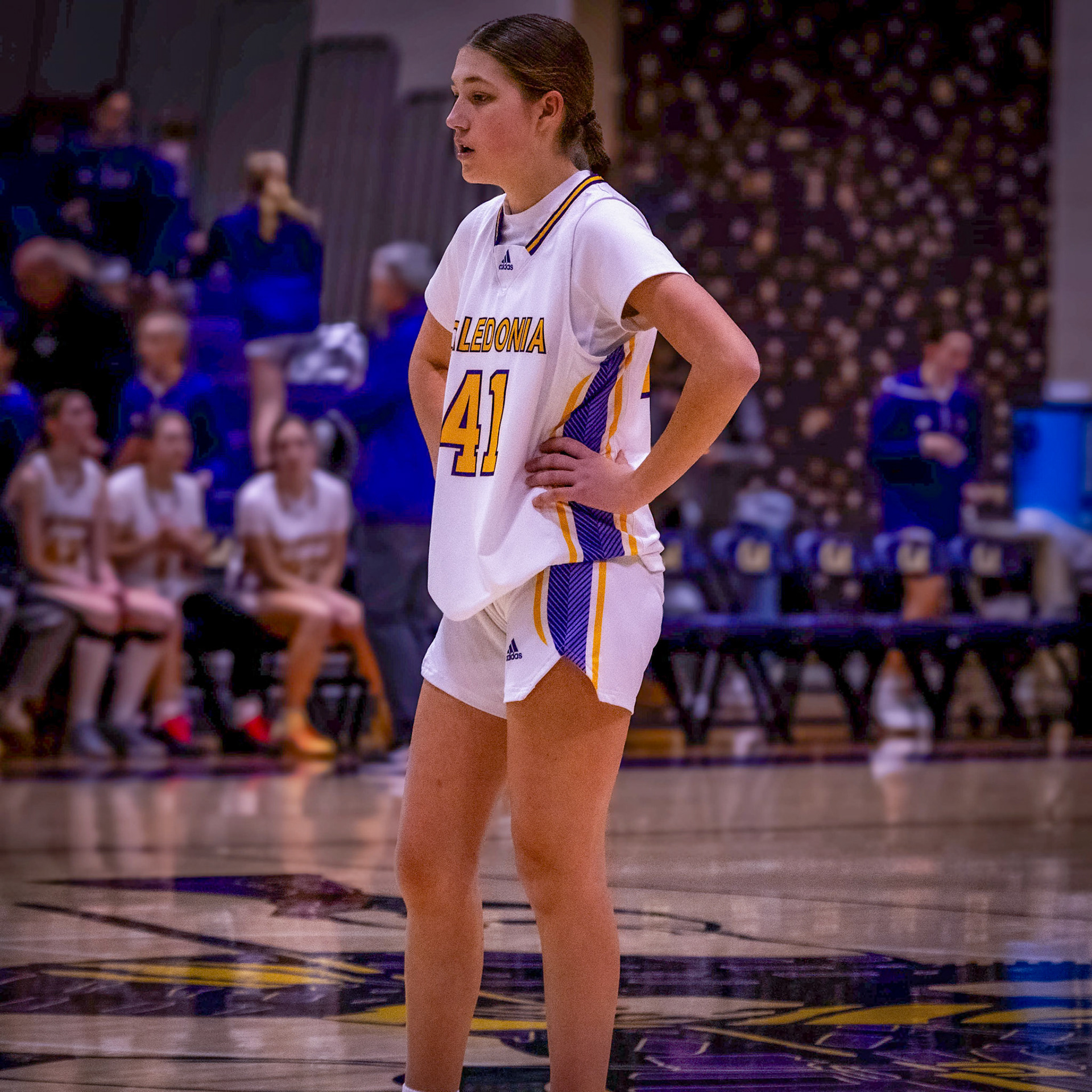 Madison Triebel takes a breather. (Photo by Gemma Piccard)