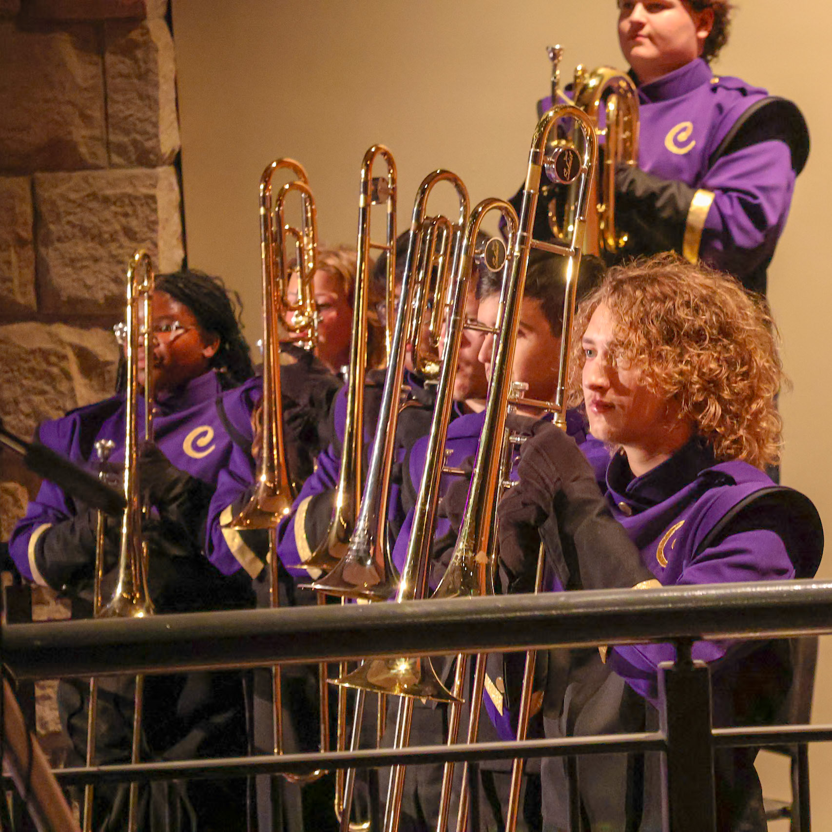 Reflecting on the final song of the show Jordan Trice explained "I had to focus on listening to the drum major the whole time to keep up." (Photo by Jaren King)