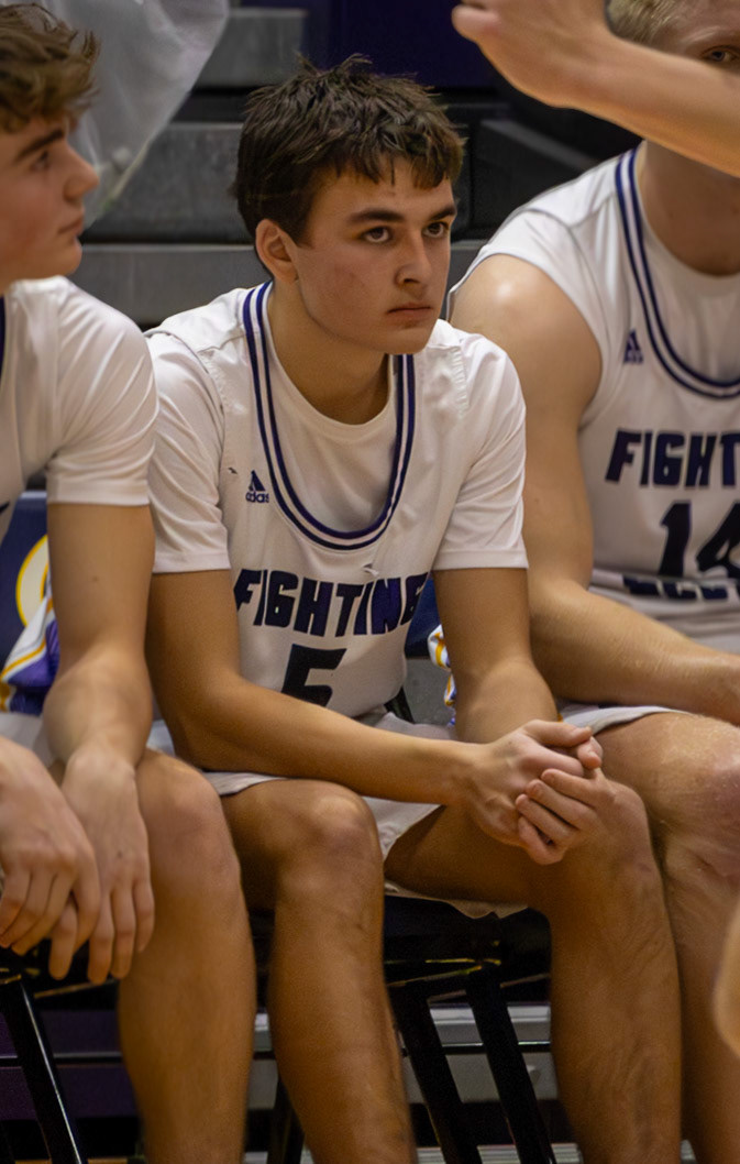 Connor Bloemers dialed in on the court, ready for what comes next. (Photo by Khloe Lowande)