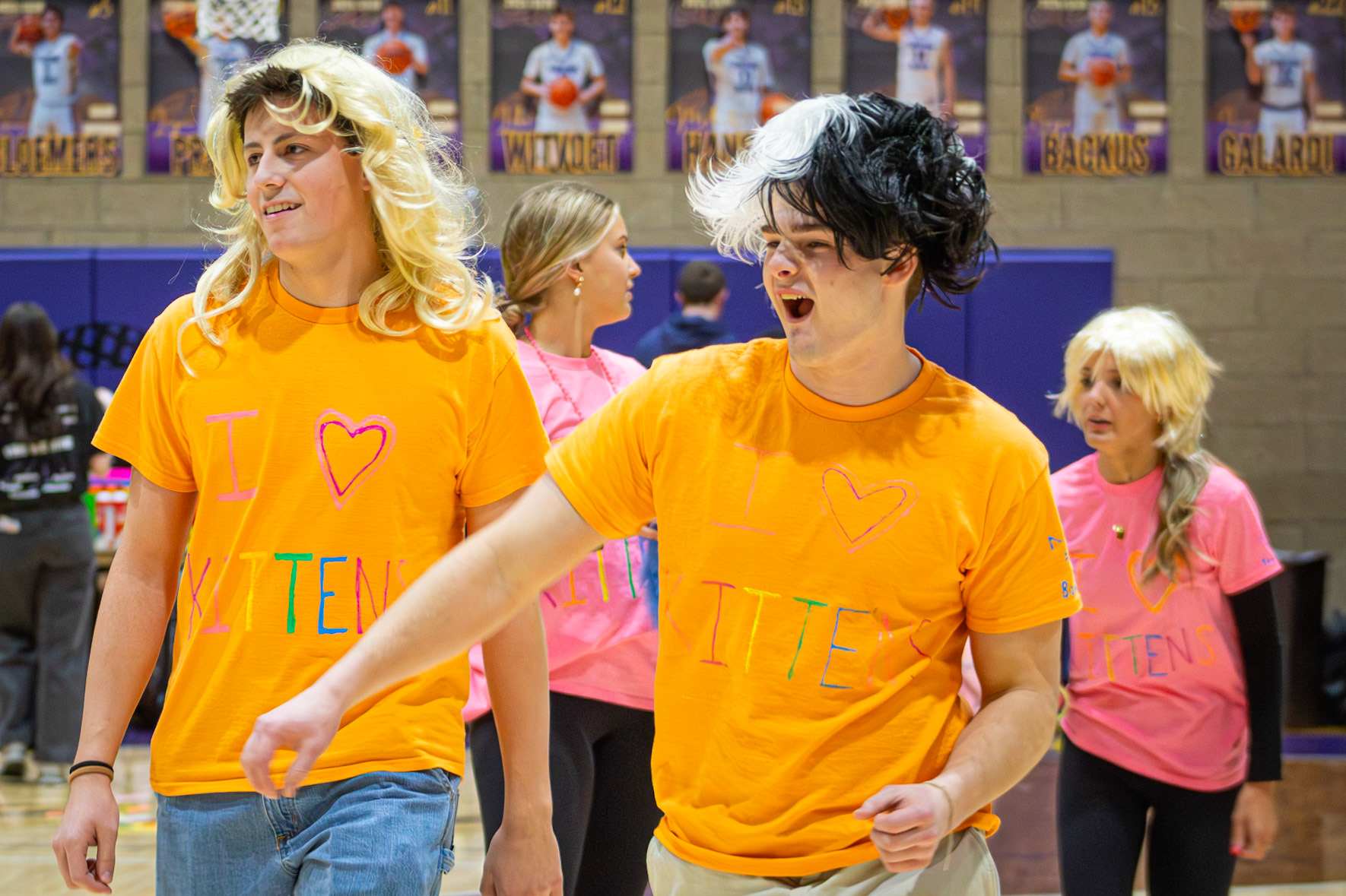 Eager students all smiles and ready to kick off their game (Photo by Mya VanderZwaag)