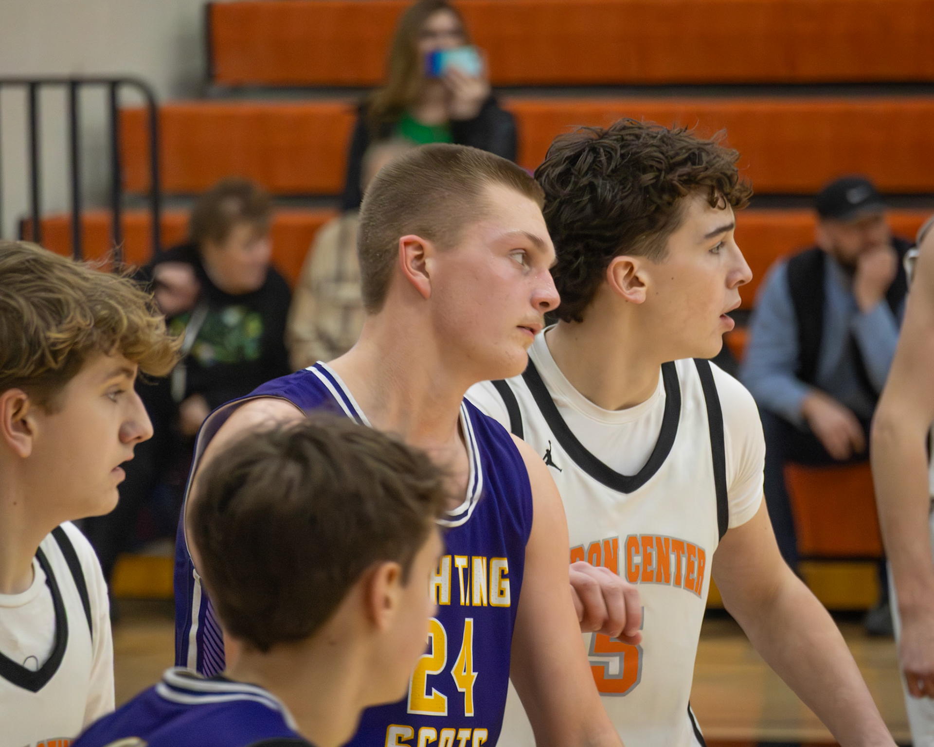 Freshman Henry Bytwork starts to get a little frusterated with the continous defending from Byron's #5. (Photo by ElshaBytwork)