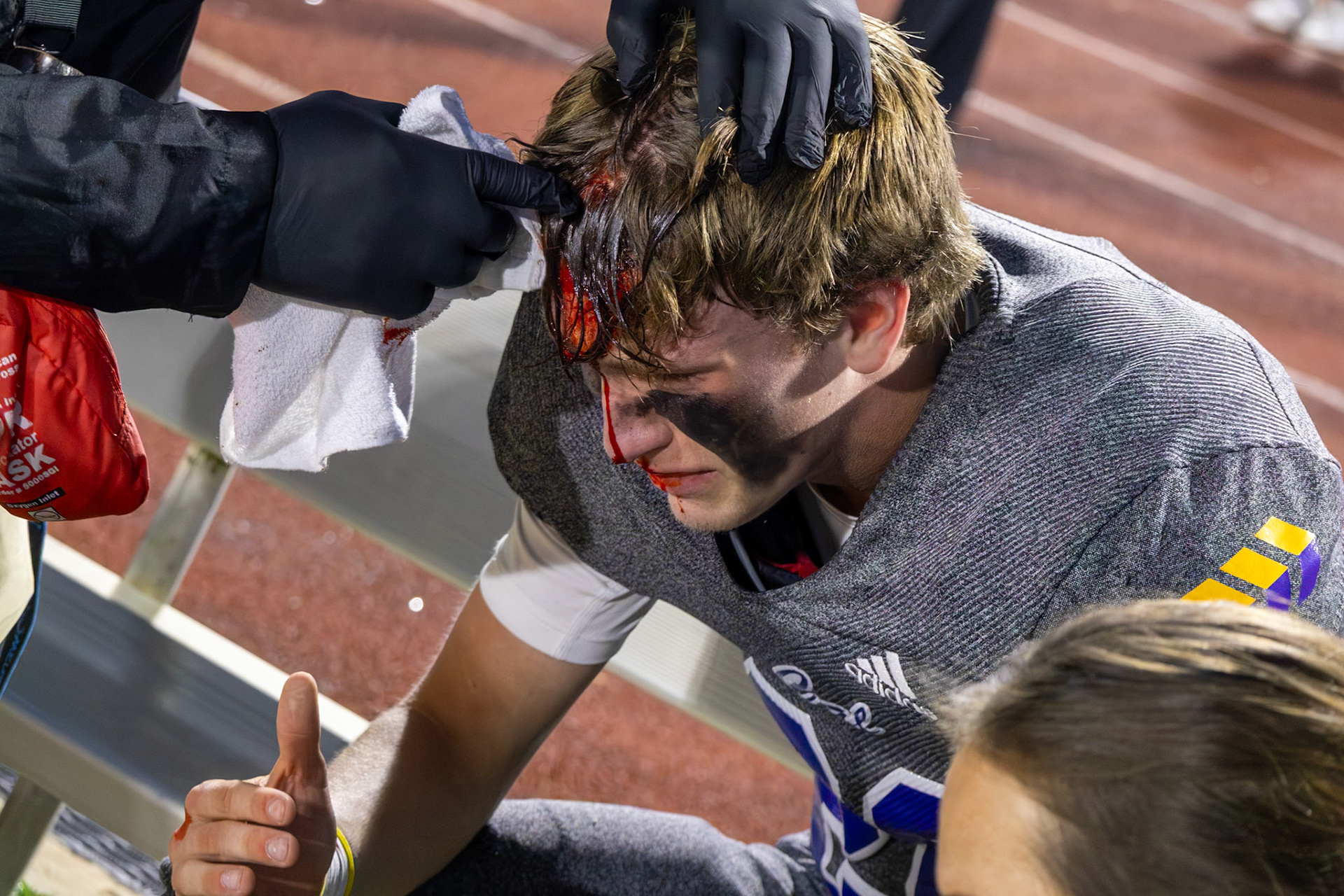 In a game based on strength, emotion finds it's way through. (Photo by Khloe Lowande)