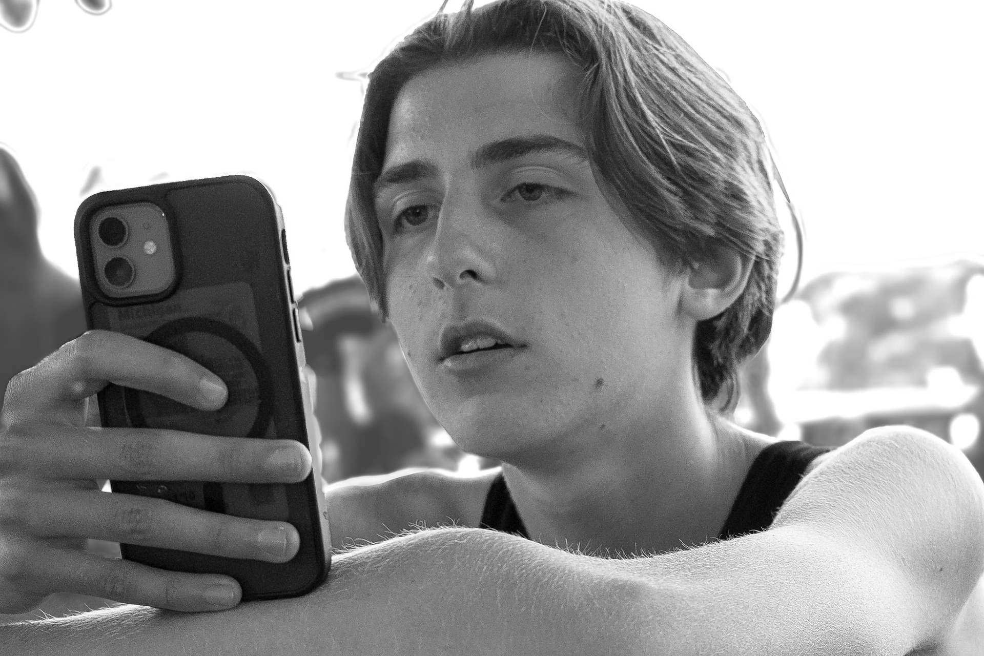 Cole Mckenna has Moments of peace before the Ottawa Hills Invitational. (Photo by Justin Harper)