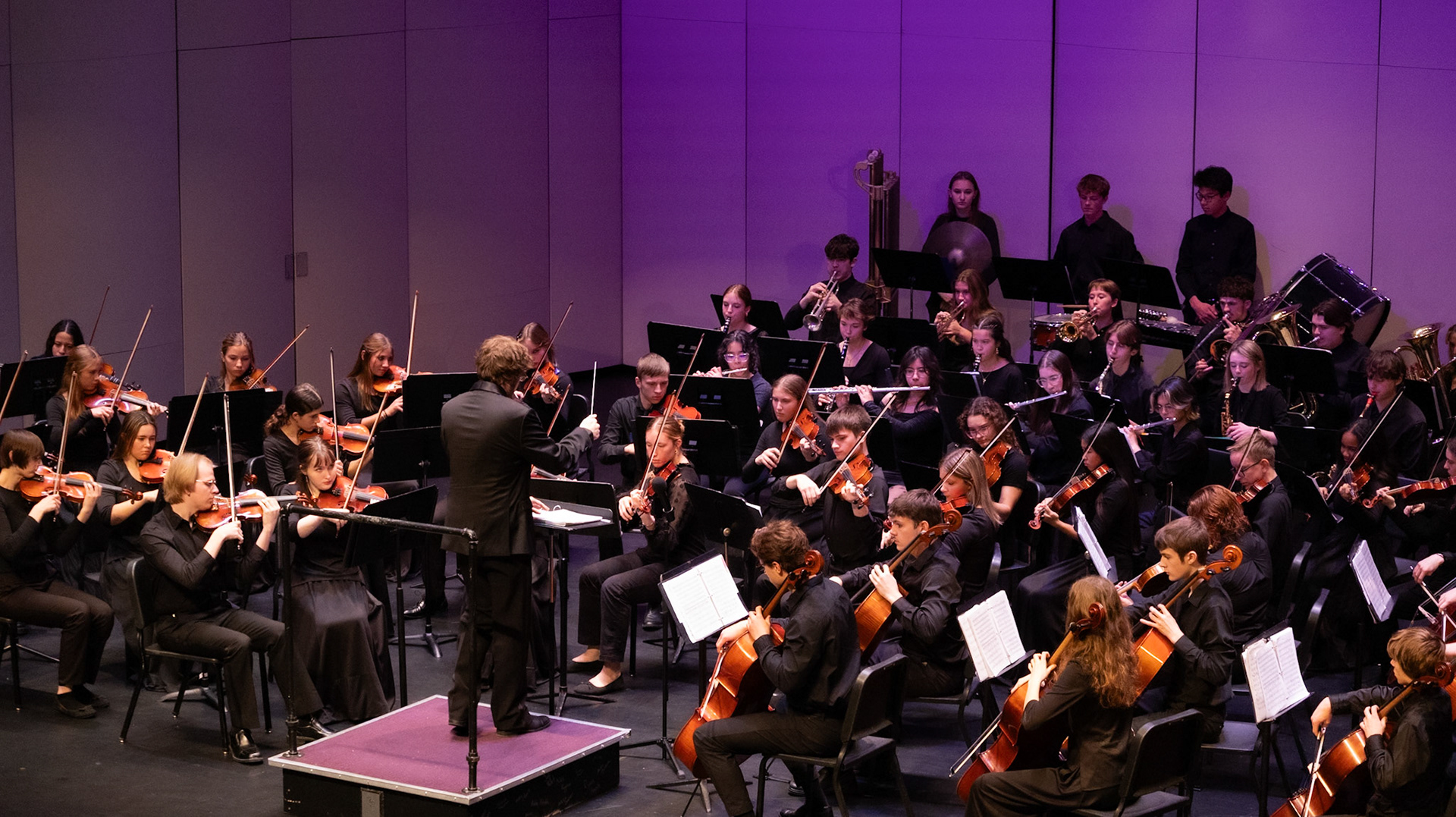 The Symphony Orchestra performs, showcasing their dedication and skill.(Photo by Caralyn Price)