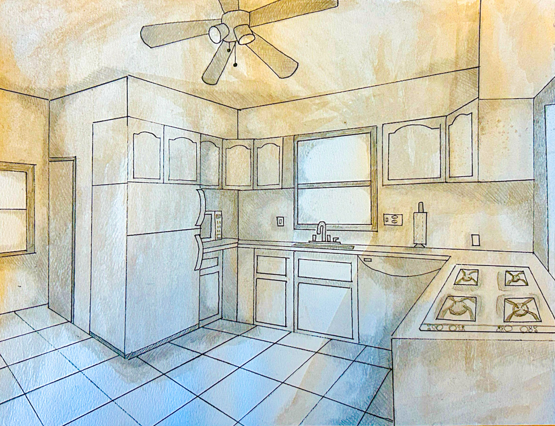Ink &amp; Watercolor (Lillian Bender)