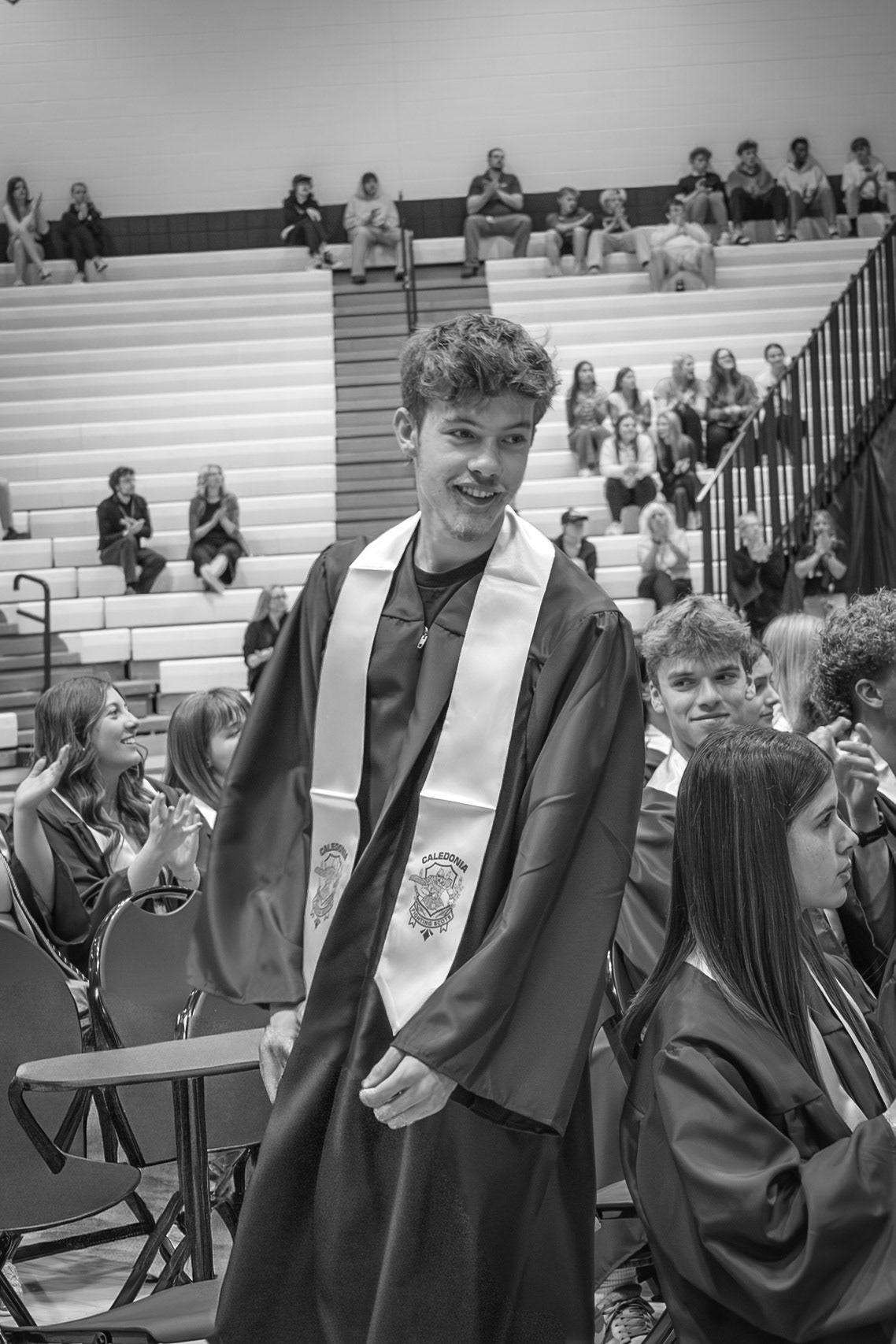 Noah Johntson announced Class of 2026 Male Athlete of the Year (Photo by Abigail Douglass)