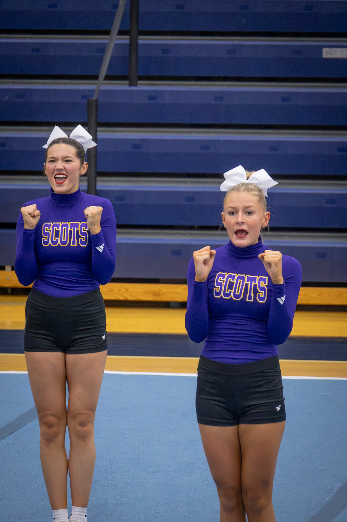 Avery Helmholdt and Alyssa Jernigan gave it their all in their final Round Two performance, leaving everything on the mat. (Photo by Lilli Jackson)
