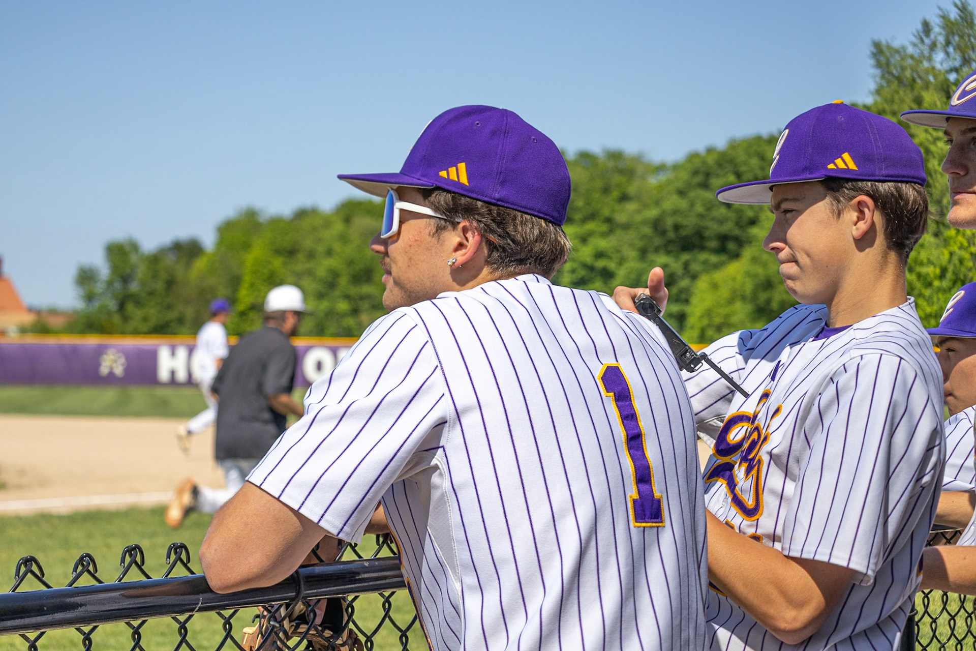 Jace Vosburg watches the field. (Photo by Kaydence Kammer)