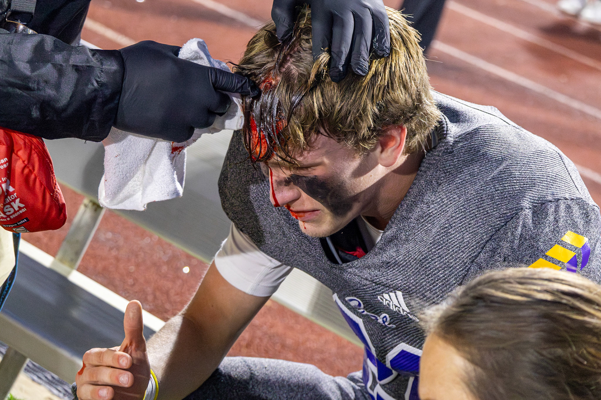 In a game based on strength, emotion finds it's way through. (Photo by Khloe Lowande)