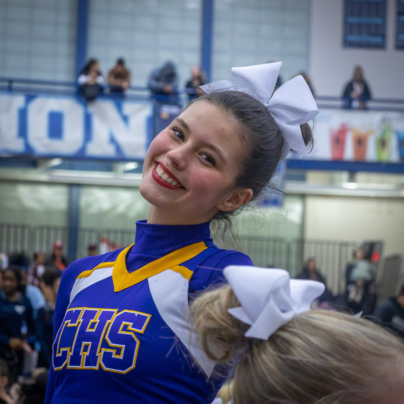After giving her all on the mat, Adriana Twigg waited proudly for placements. (Photo by Lilli Jackson)