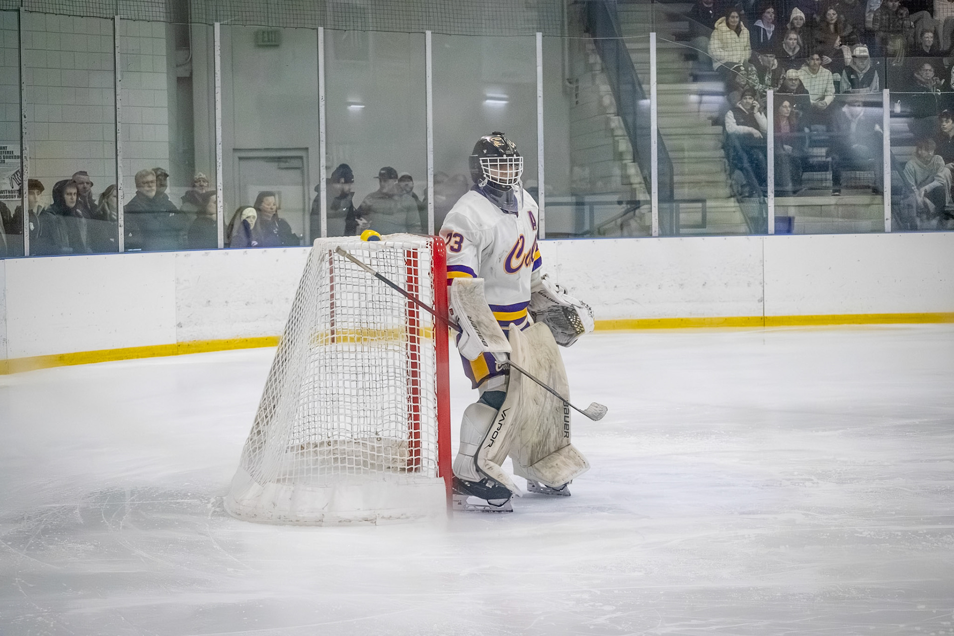 Sam Hoag completes his pregame routine. (Photo by Aaron Pyper)