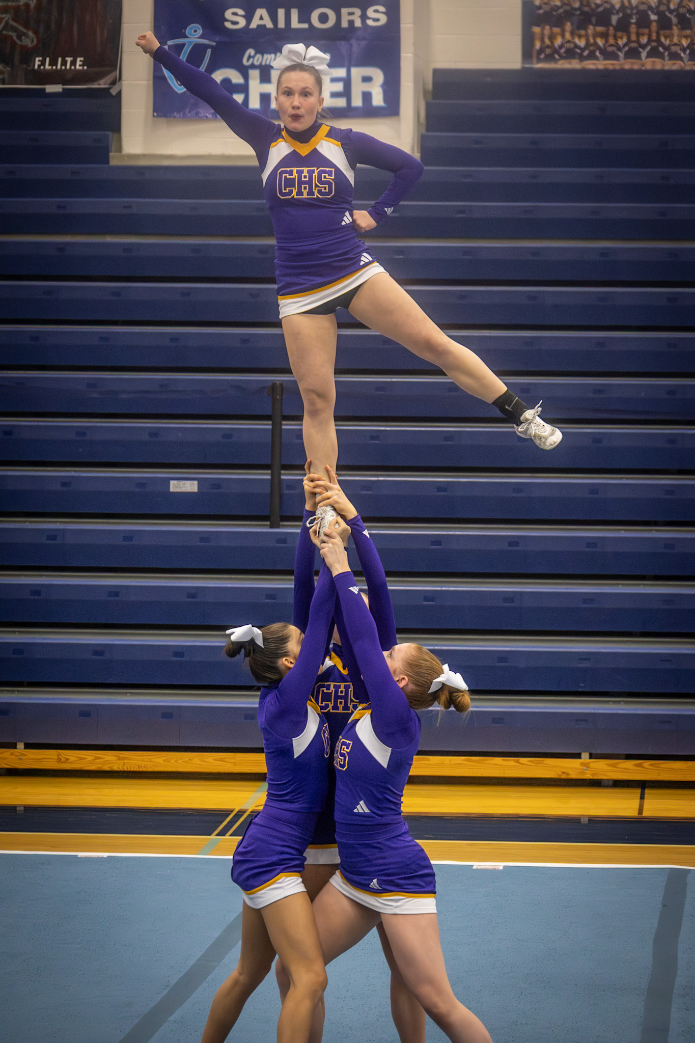 Flying high with confidence, Mariah Peterson relied on her bases to make Round 3 a standout performance. (Photo by Lilli Jackson)