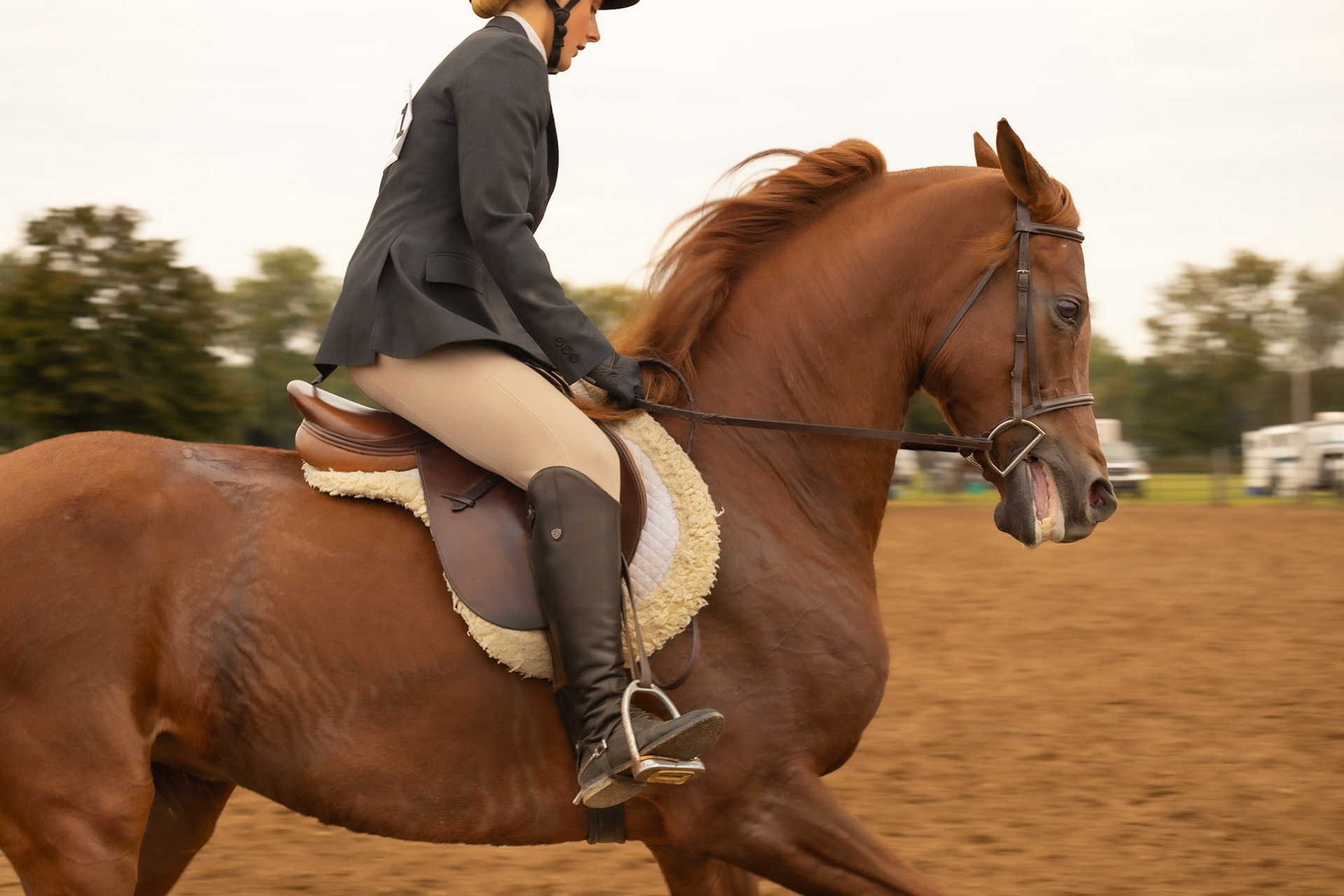 Grace in motion — Layla Bouwens and Lily Rose gallop as one. (Photo by Ava LaBine)