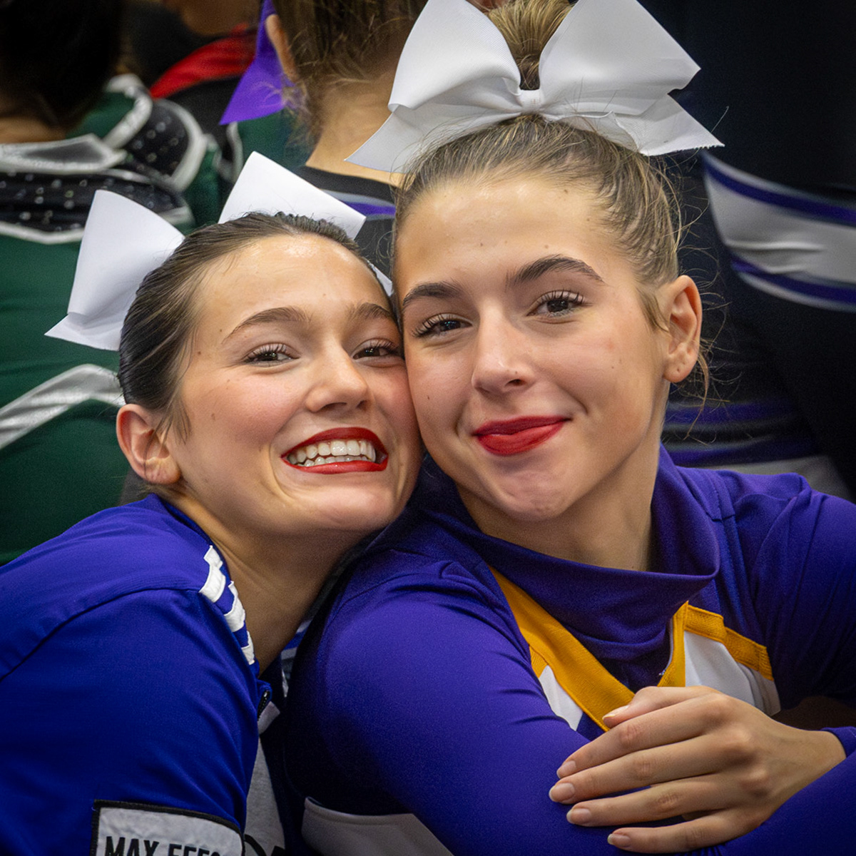 In the final moments before placements, Avery Helmholdt and Allison Dudicz stay focused, proud of the journey that brought them here. (Photo by Lilli Jackson)