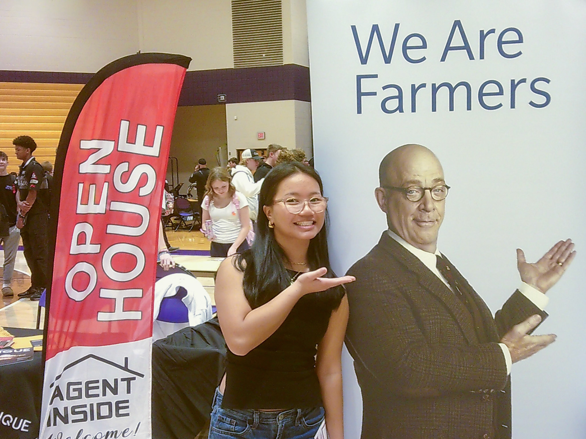 BUH-BUH-BUH-BUH-BUM Angel Par is not a farmer. (Photo by Keira Marshall)