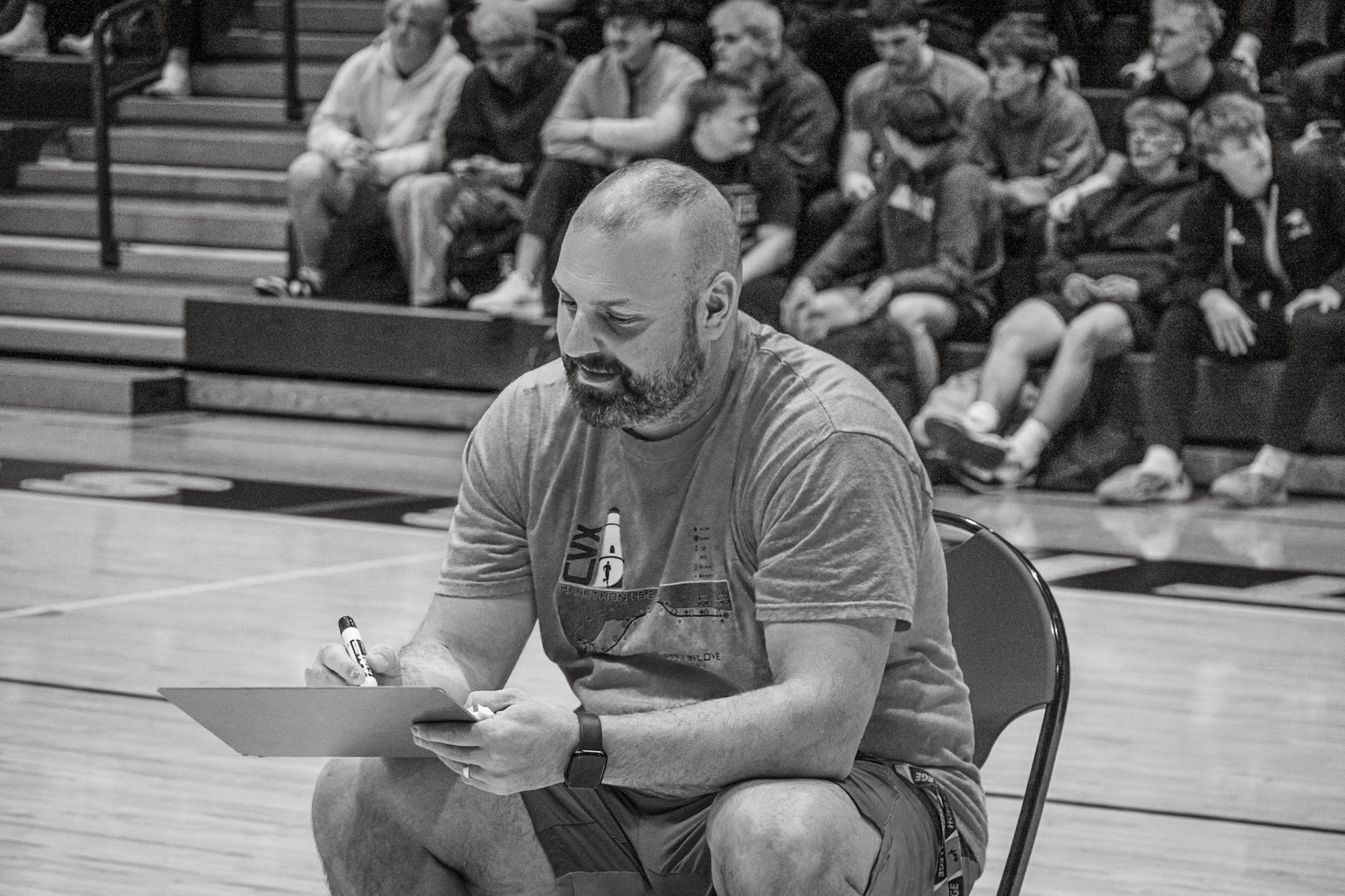 Mr. Erb brings energy and humor to the Gen Z vs. Millennial game. (Photo by Lilli Jackson)