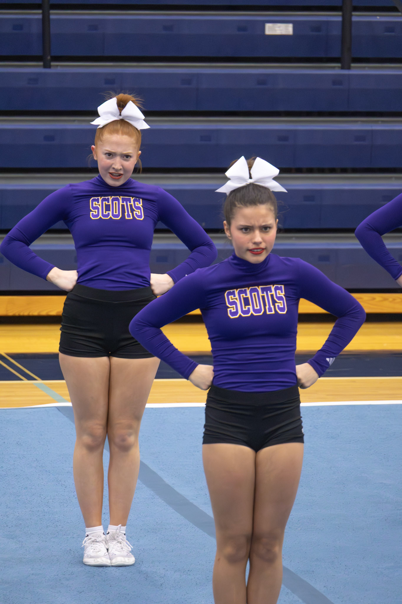 Carly Moore and Adriana Twigg lead with energy, focus, and dedication, inspiring the team. (Photo by Lilli Jackson)