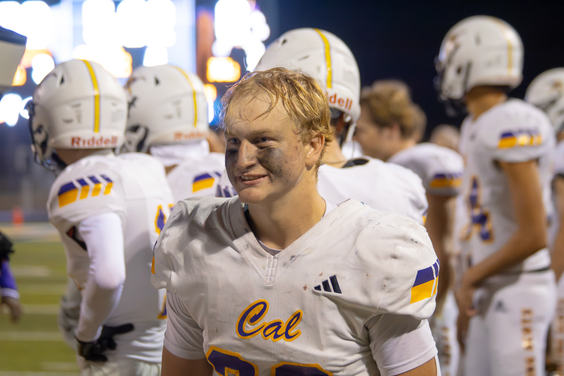 Ryne Wysocki comes off the field after another great play. (Photo by Taya Penoes)