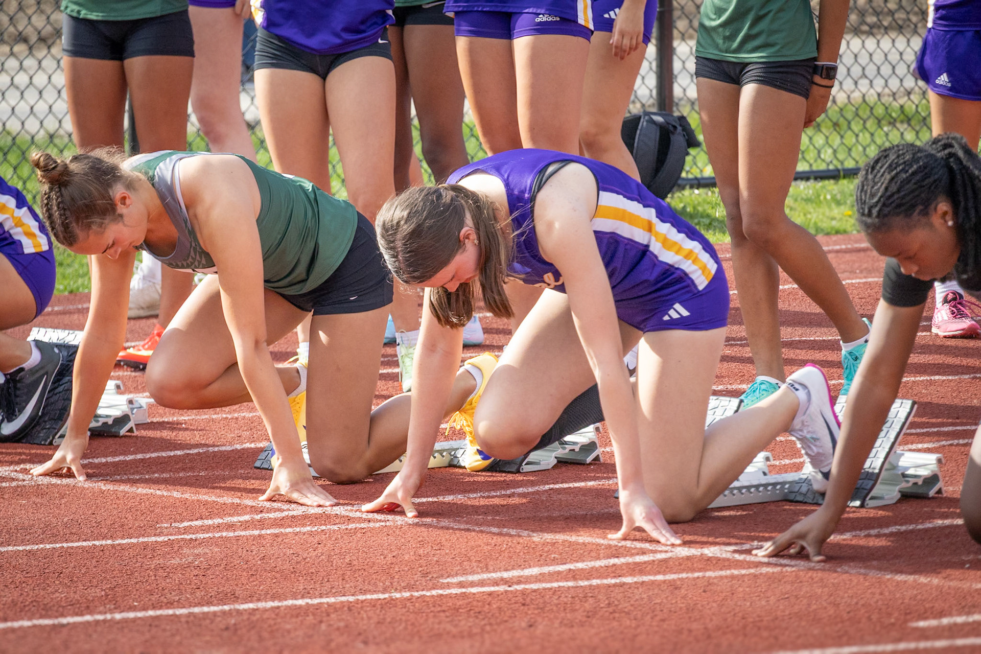 Brynn Ward gets into the blacks, calm and ready to race. (Photo by Abigail Douglass)