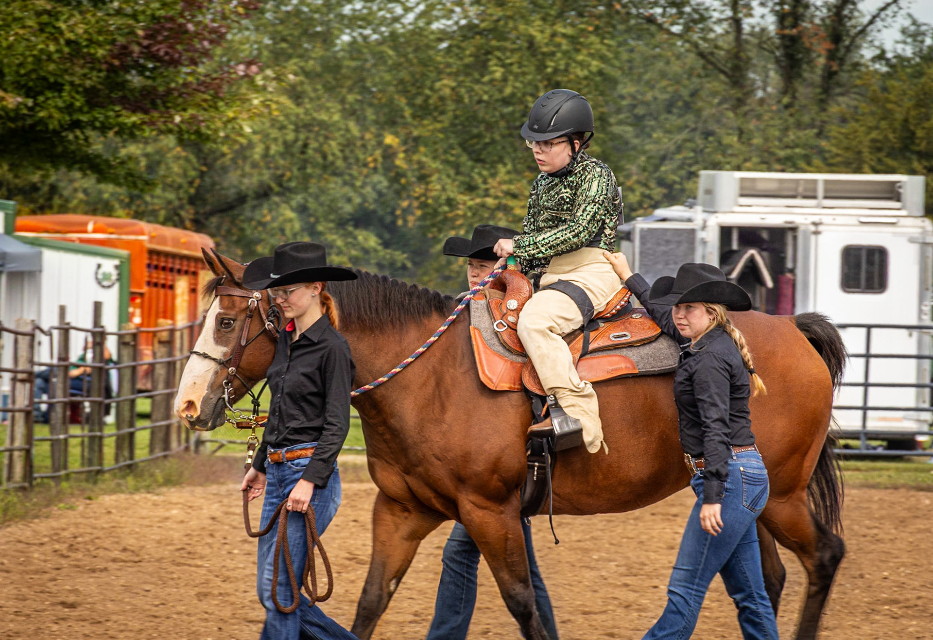 Loralei DeHoek riding her own path, supported by her amazing team and horse, Chief. (Photo by Ava LaBine)