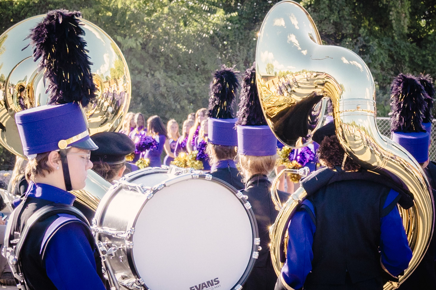 "When you get invested into marching band your bandmates become like family," Tzila Handley explained. (Photo by Kayley Martin)