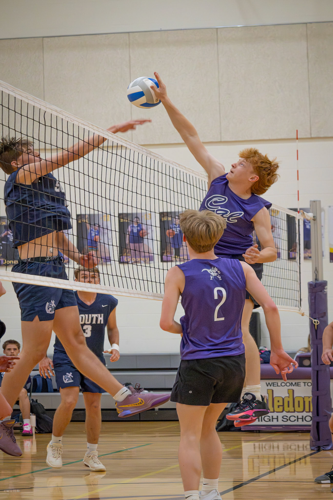 Breckyn Byrd gets a block on christian unity (Photo by Keira Marshall)
