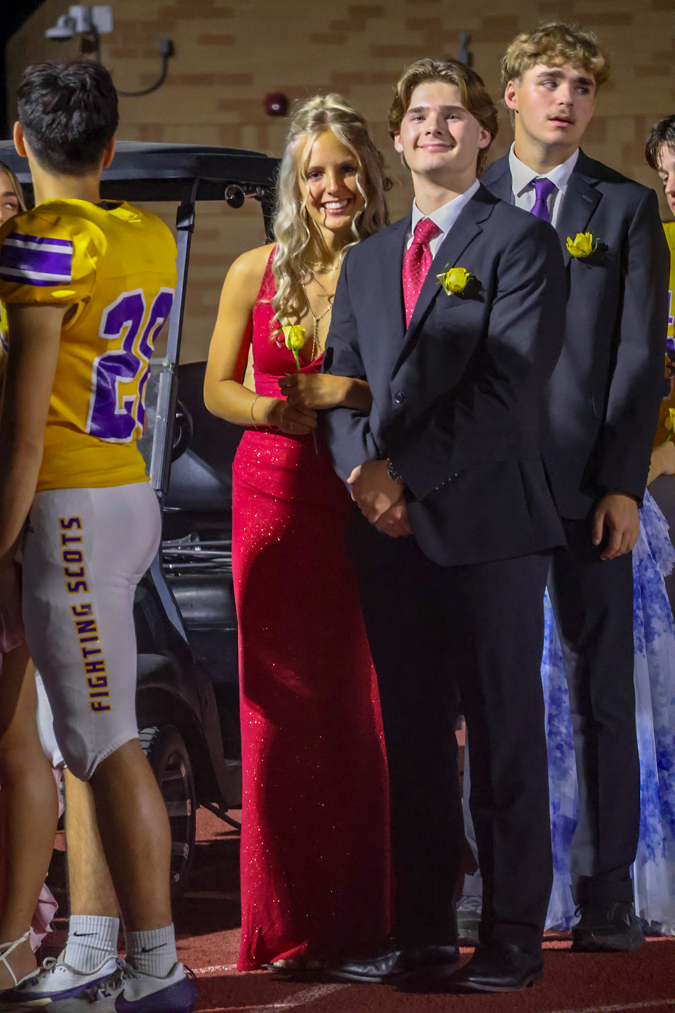 Tana Coates and Cole Nyman, runners-up for Homecoming King and Queen.(Photo by Leo Xiong)