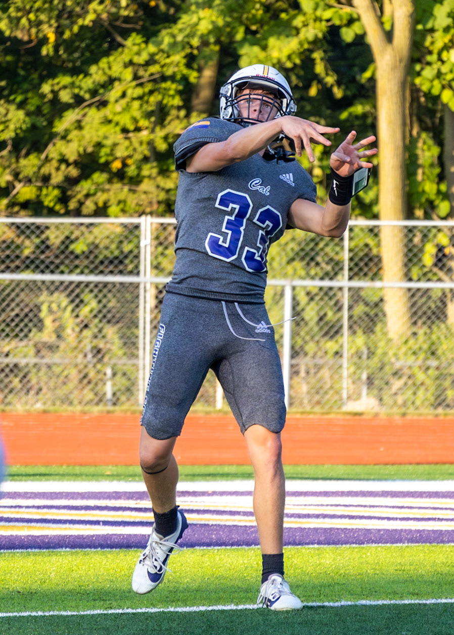 Evan Crater slings the ball downfield. (Photo by Thomas Fryers, Jr.)