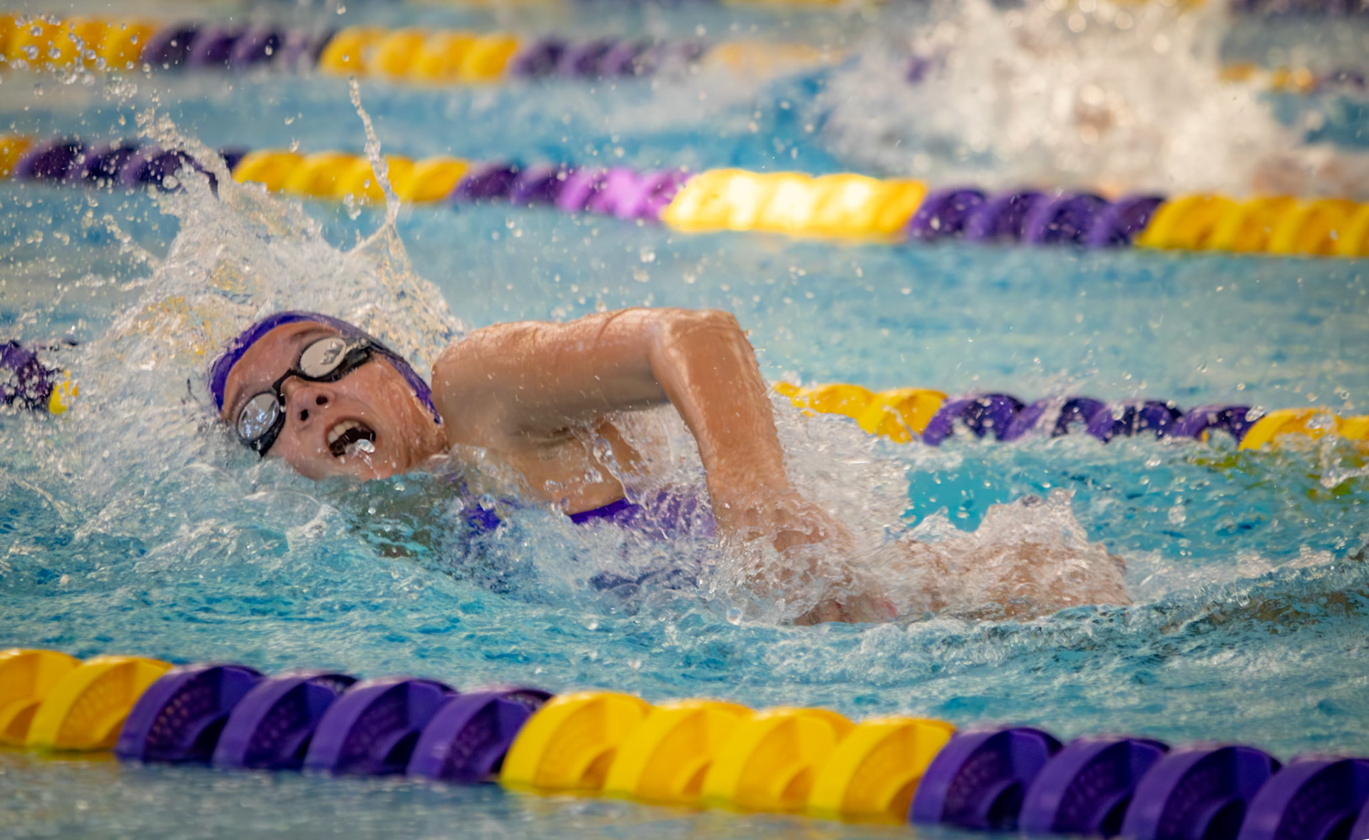 FREESTYLE Lily Klein is swimming hard as she pushes her limits towards that new swim time. (Photo by Abigail Tava)