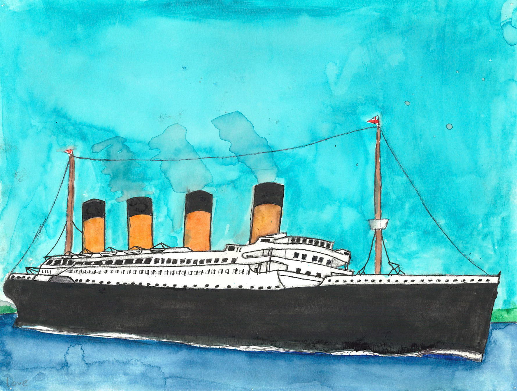 Ink and Watercolor (Love Lindqvist)