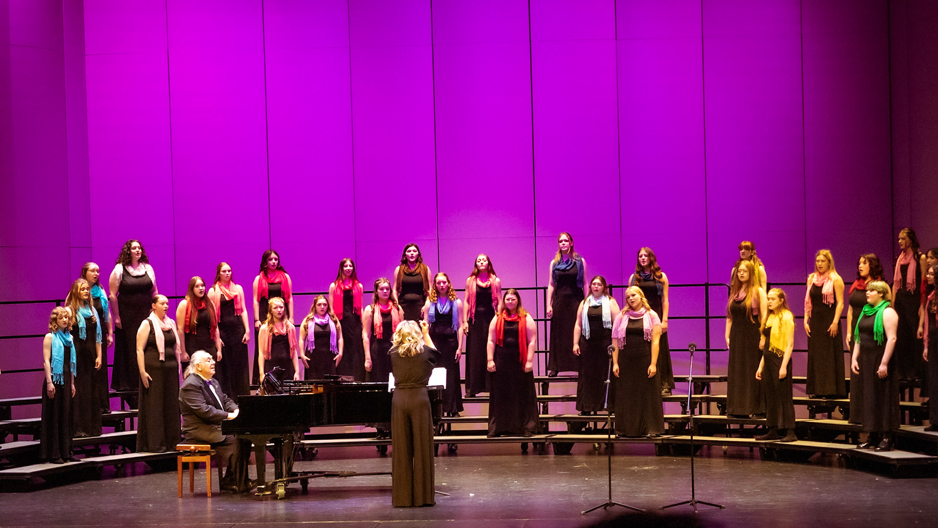 The Caledonia Advanced Treble Choir performs their last song for the 2026 Winter Treble-Choir Concert. (Photo by Lucas Swartz)