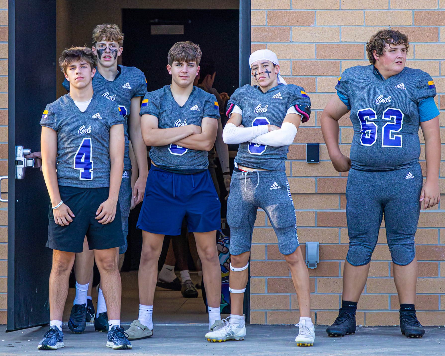 FLEXING Marco Amato, Leo Dufresnes Egan Otto, Escher Reeder, Noah Wert. (Photo by Thomas Fryers JR)