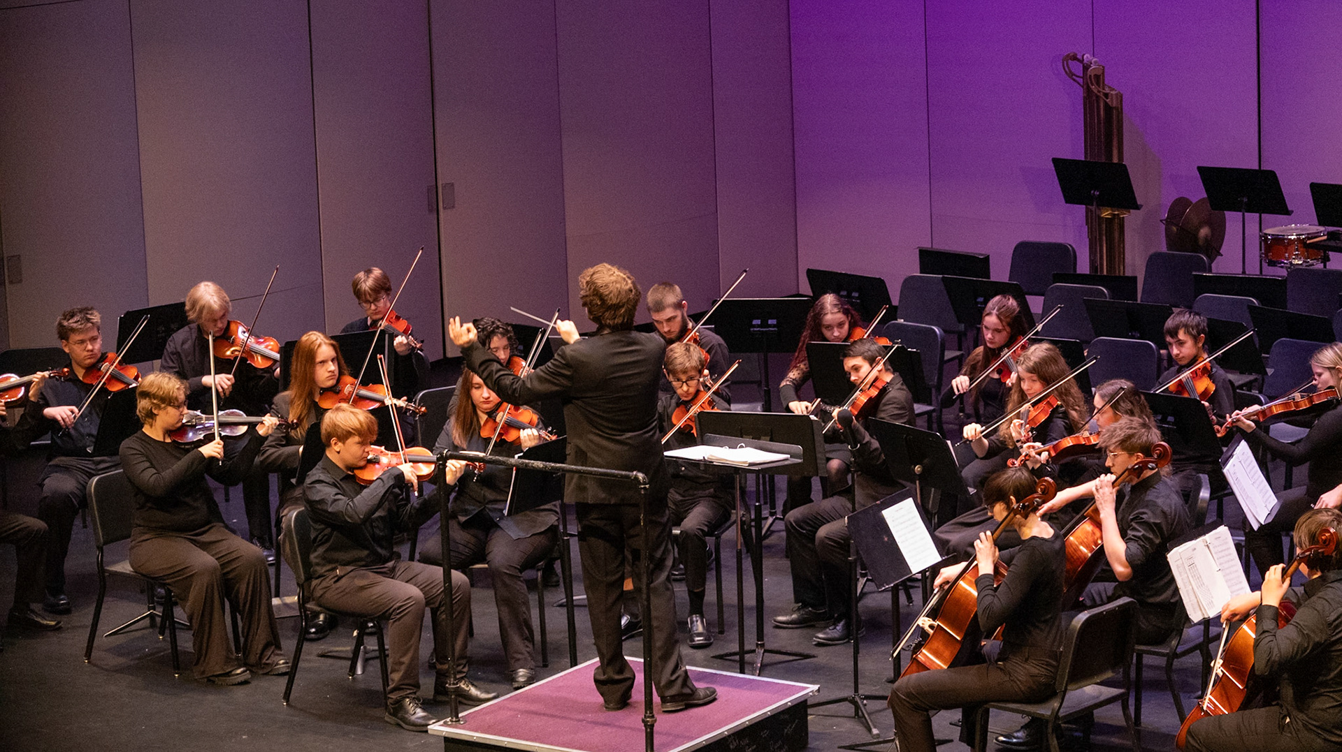 The Concert Orchestra performs at their annual Winter Concert.(Photo by Caralyn Price)