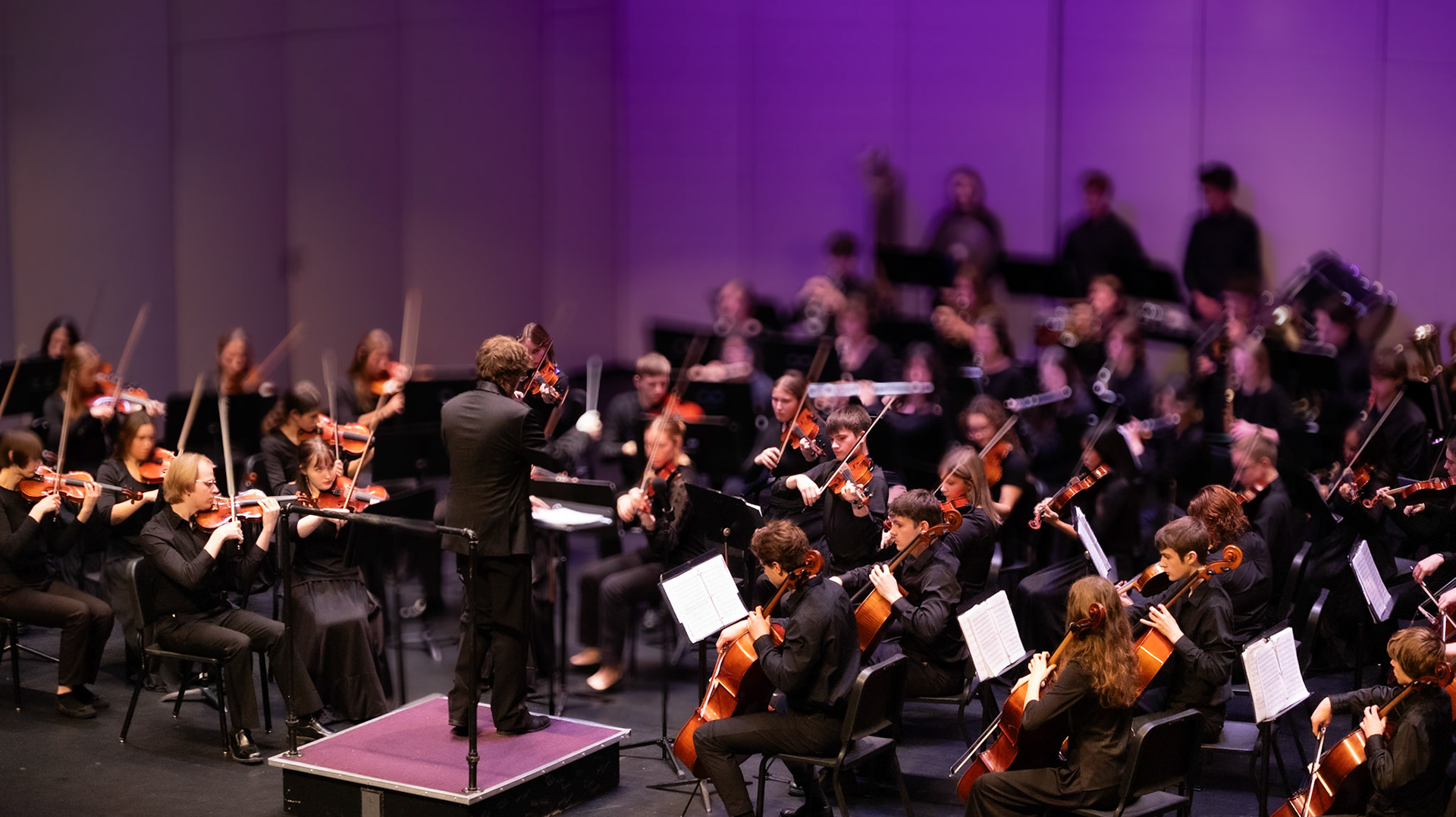 The Symphony Orchestra performs, showcasing their dedication and skill.(Photo by Caralyn Price)