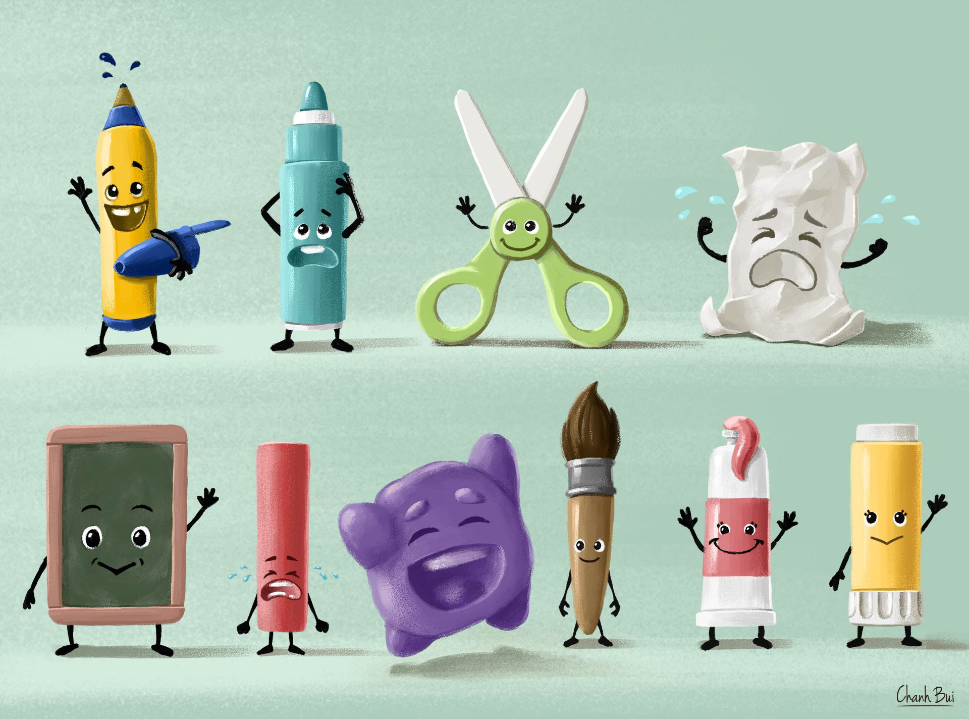 Personnages, illustration