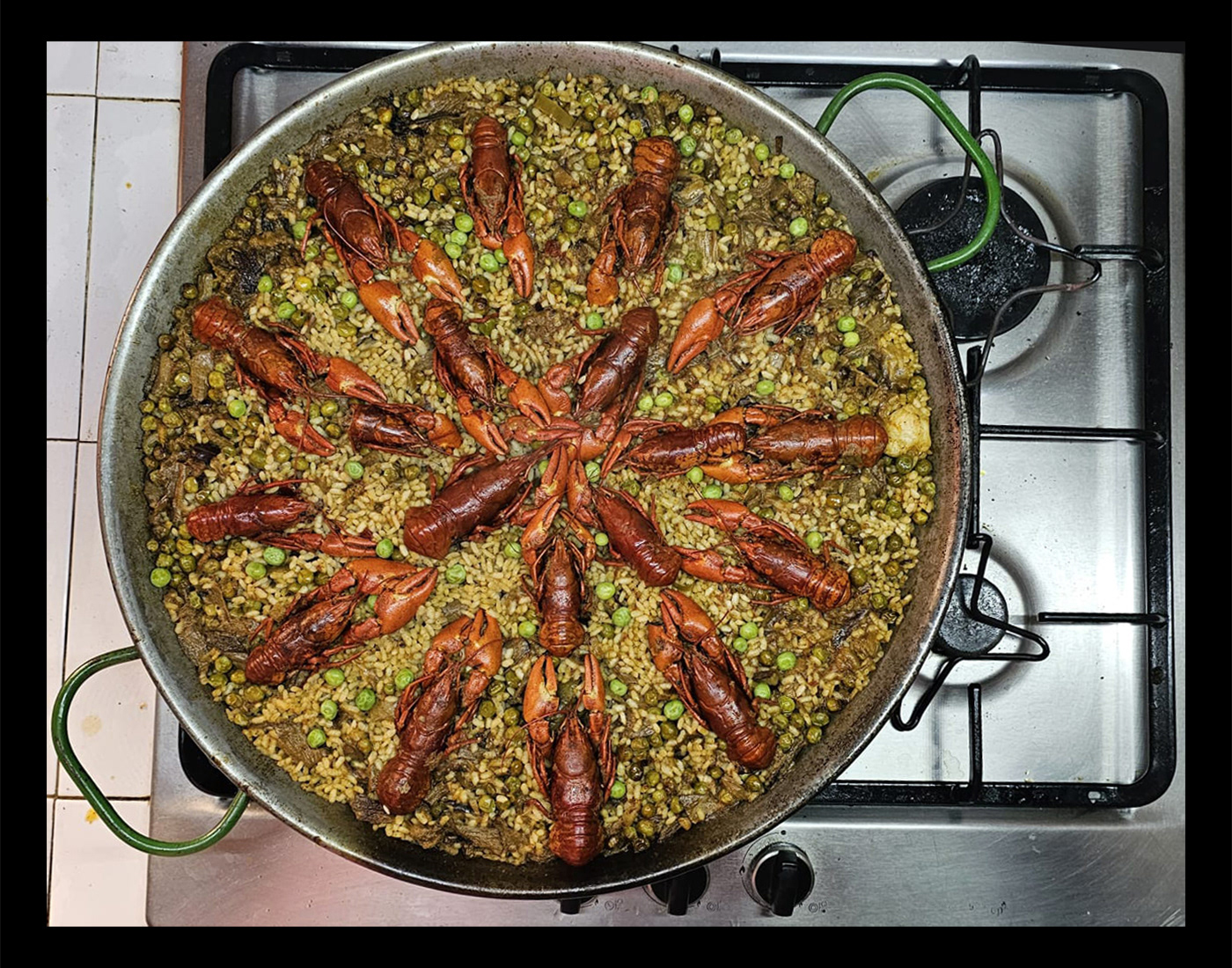 Arroz de cangrejos de río