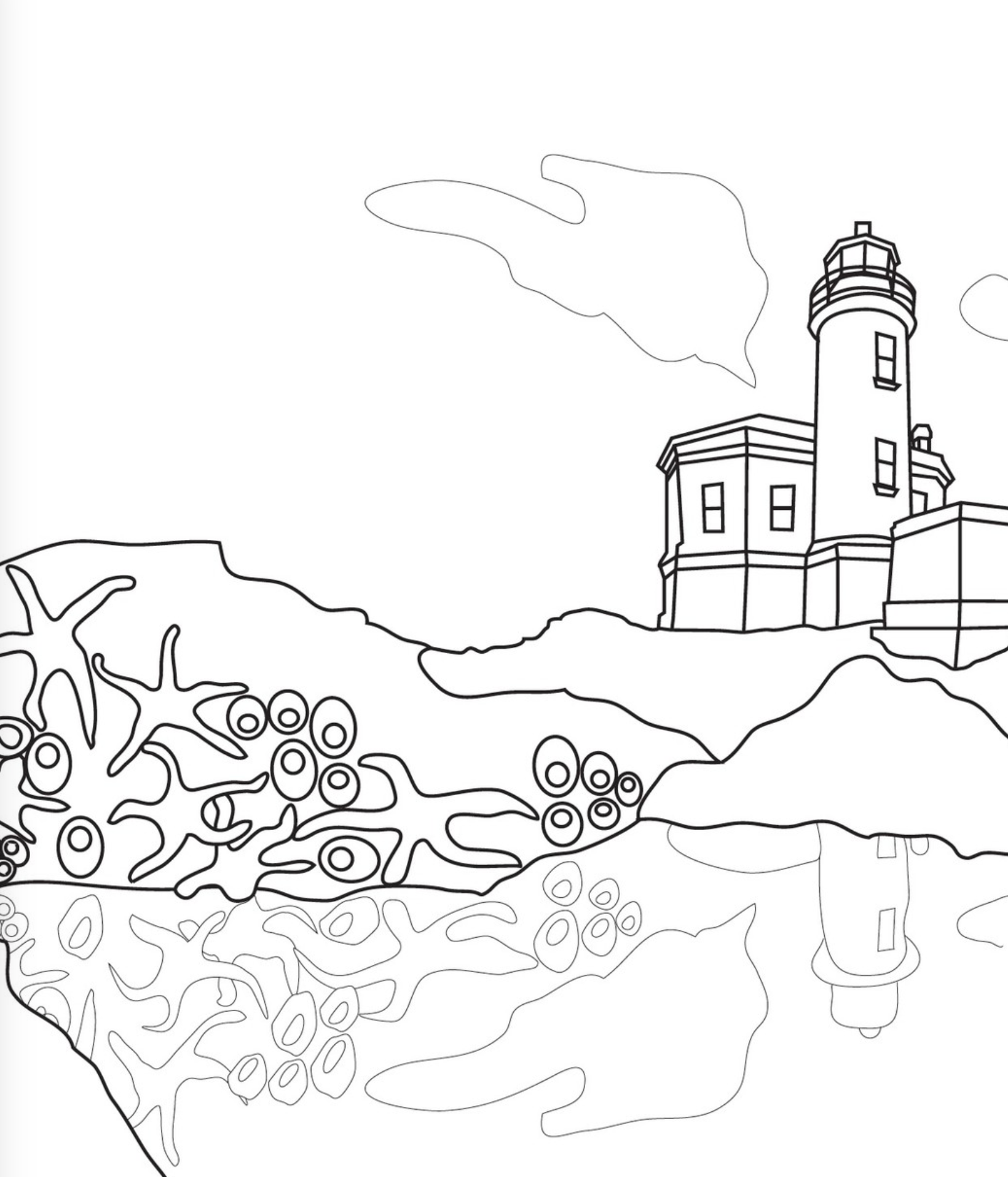 From the Bandon Dunes coloring book
