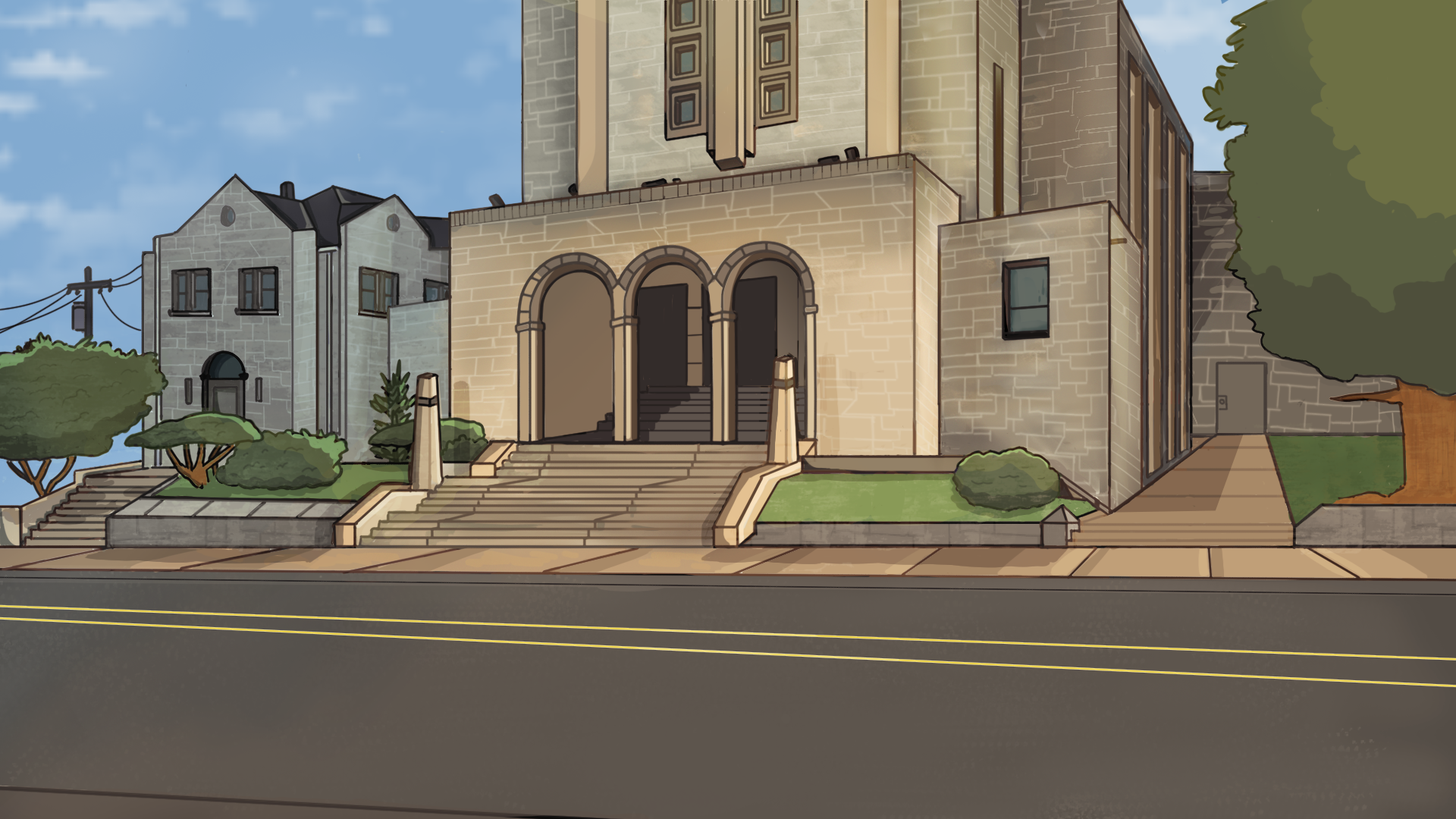 Uarts Thesis Film "Take Care" Scene 16 Day ver. Background