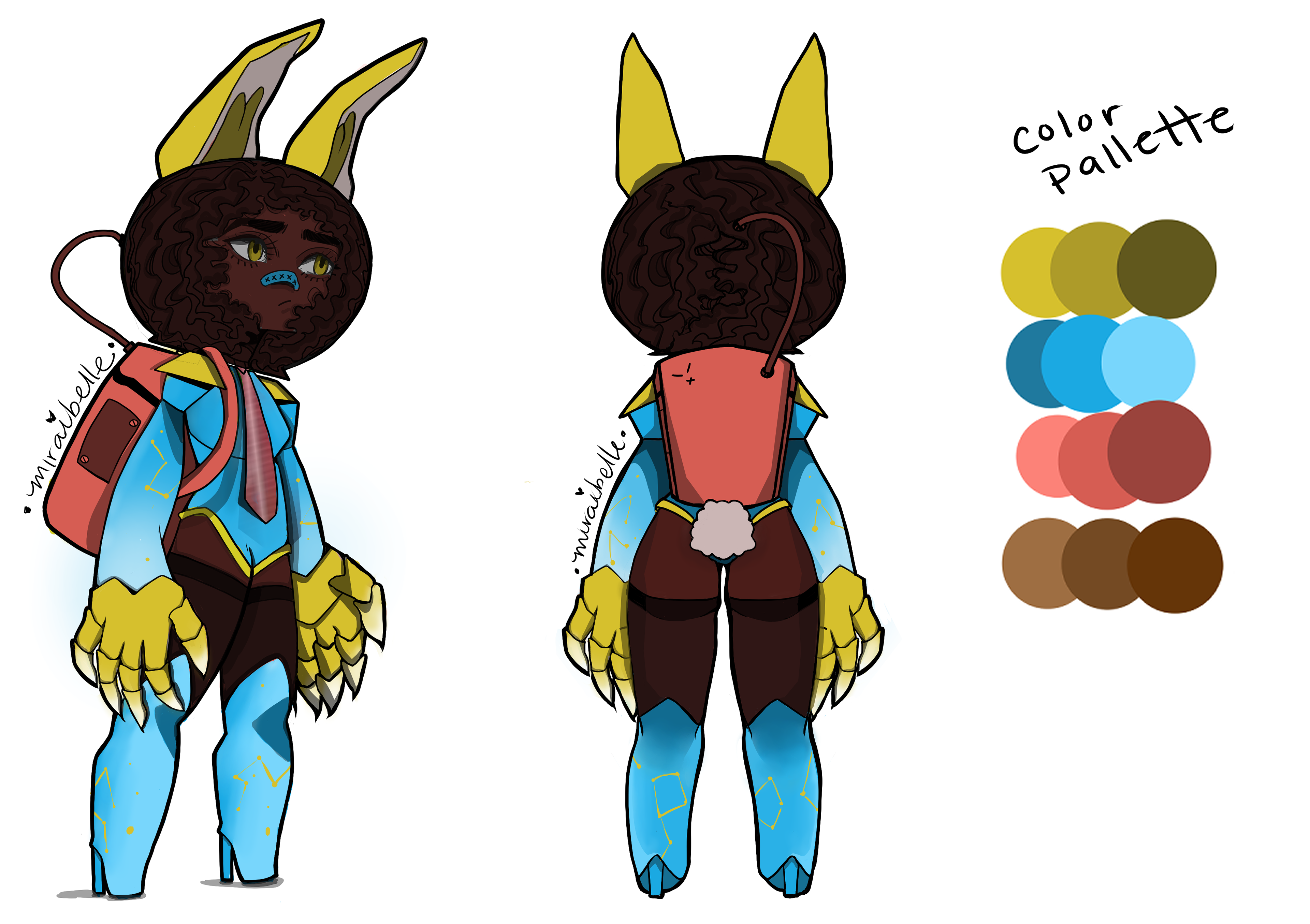 Space Bunny - Character Design Rendered