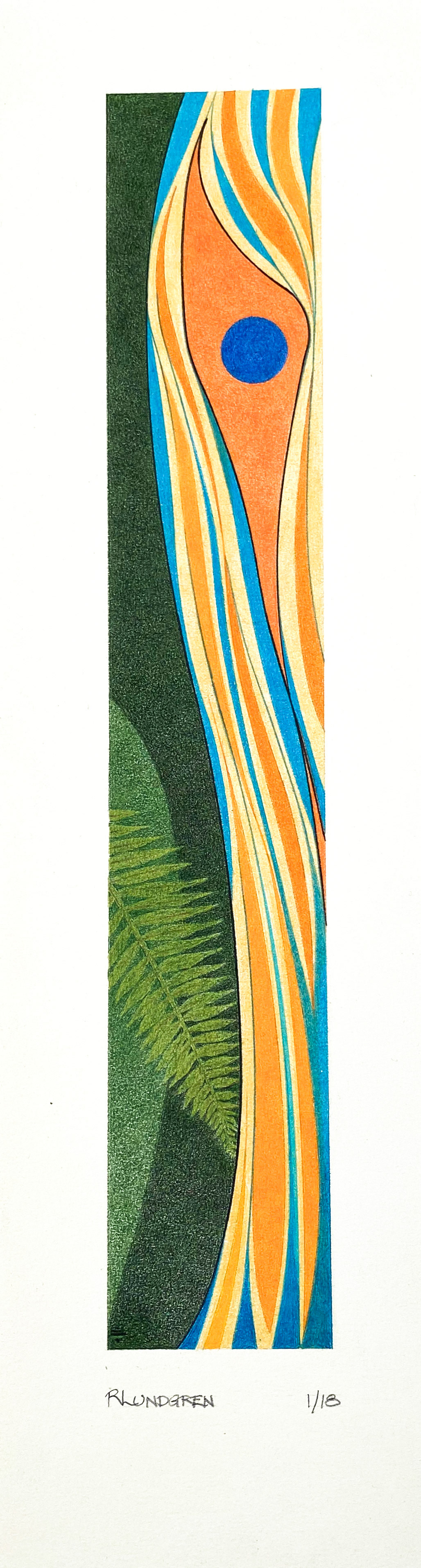 Lagoon (approx. 2" x 11.5" image size, 4" x 14.5 paper size)