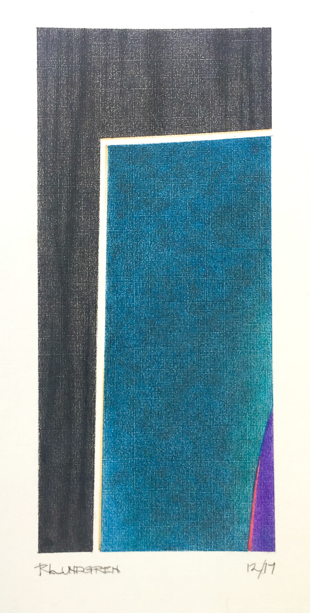 Twilight (approx. 2.75"w x 6"h image size, 3.75"w x 7.5"h paper size)
