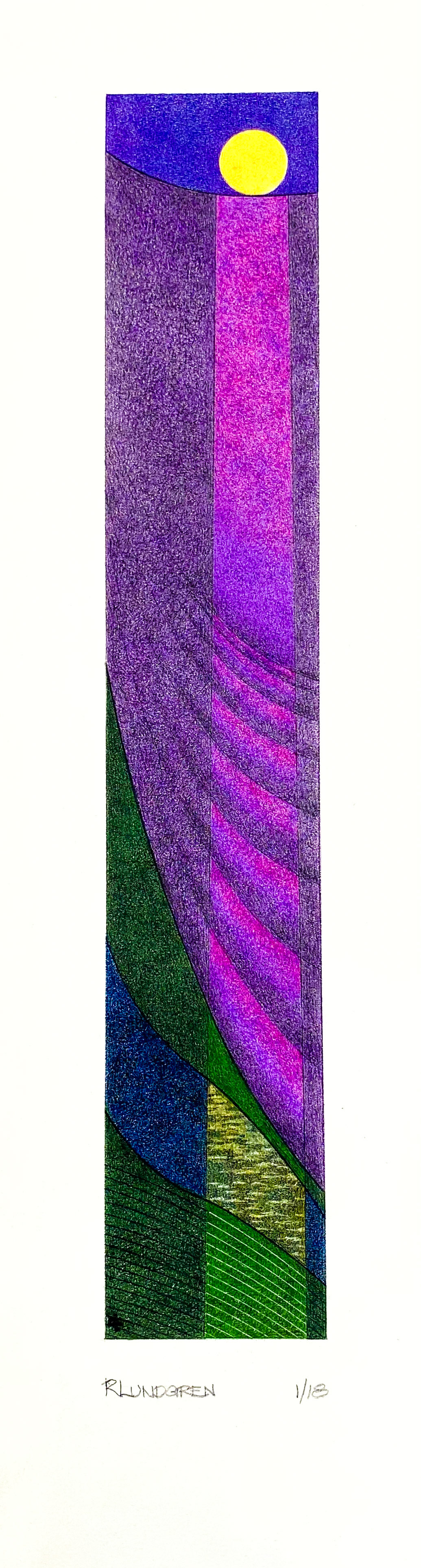 Lune de Provence (approx 2" x 11.5" image size, 4" x 14.5" paper size)