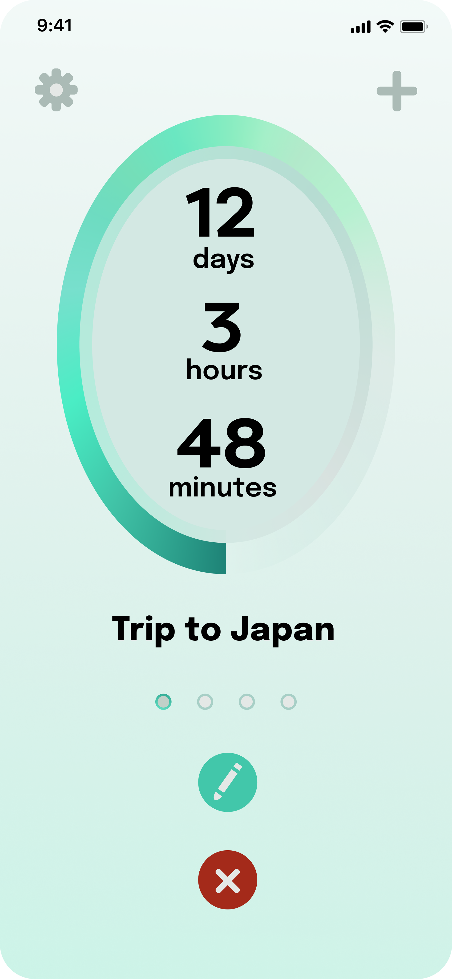 Countdown timer app