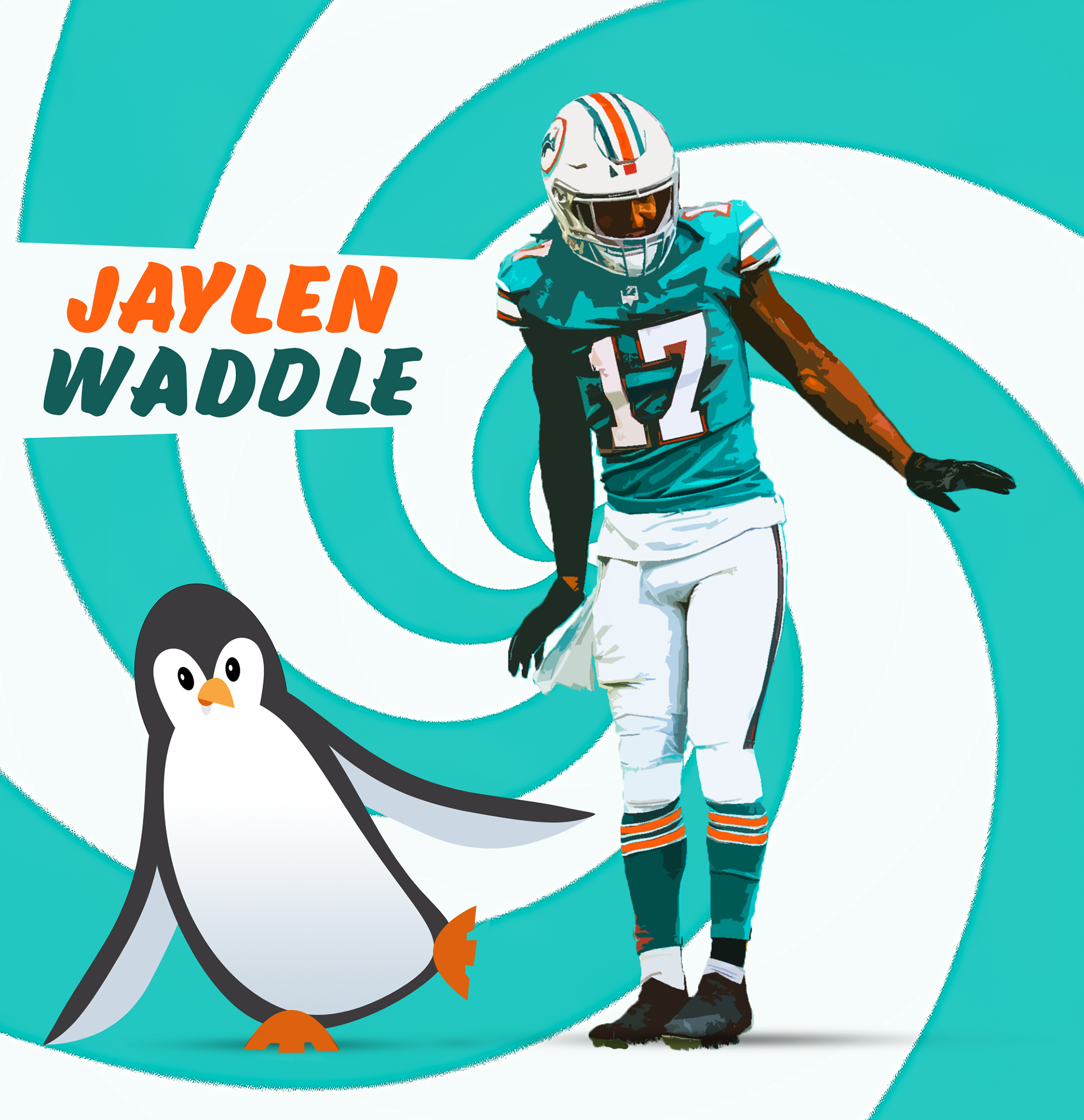 Jaylen Waddle graphic