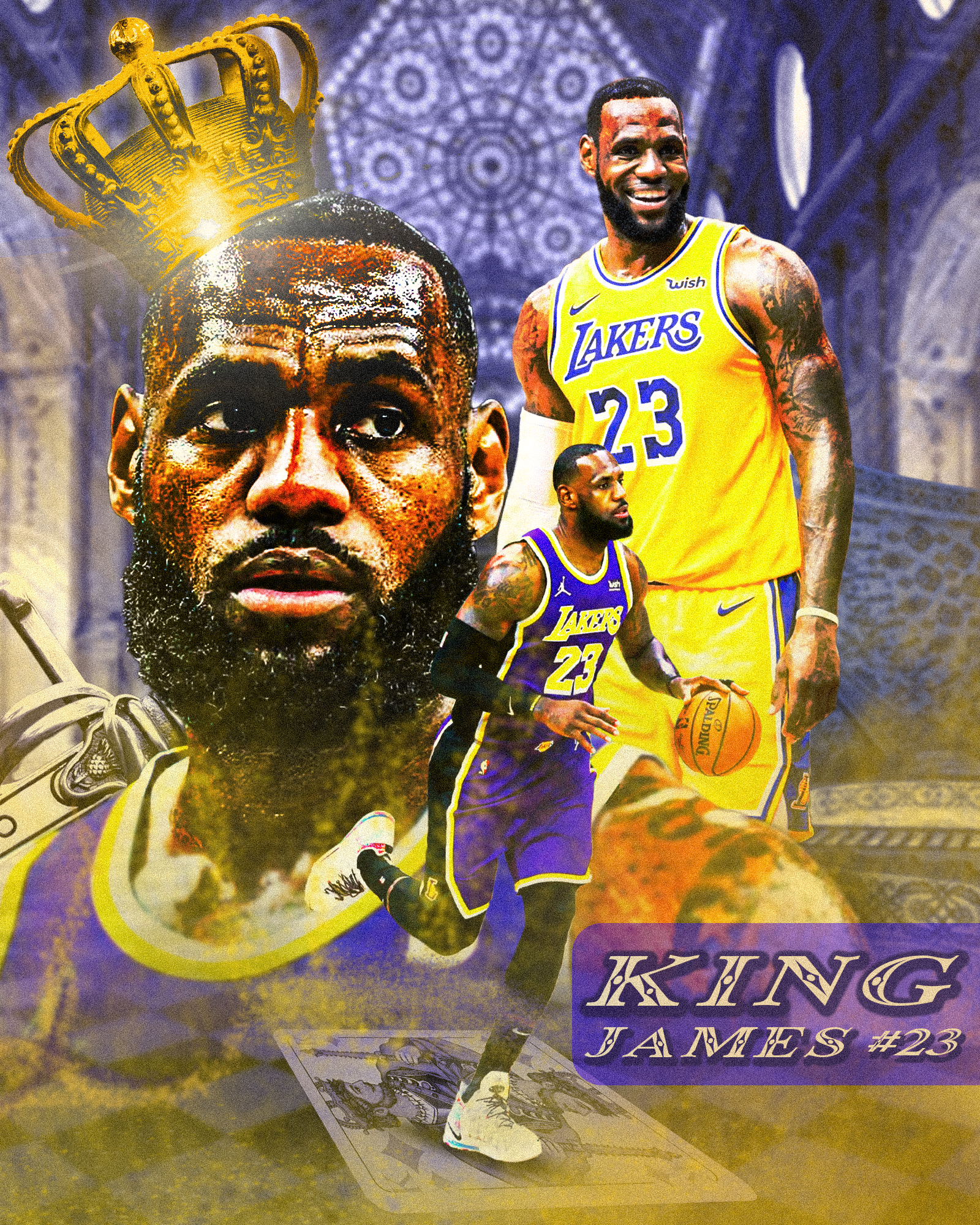 LeBron James "King James" graphic