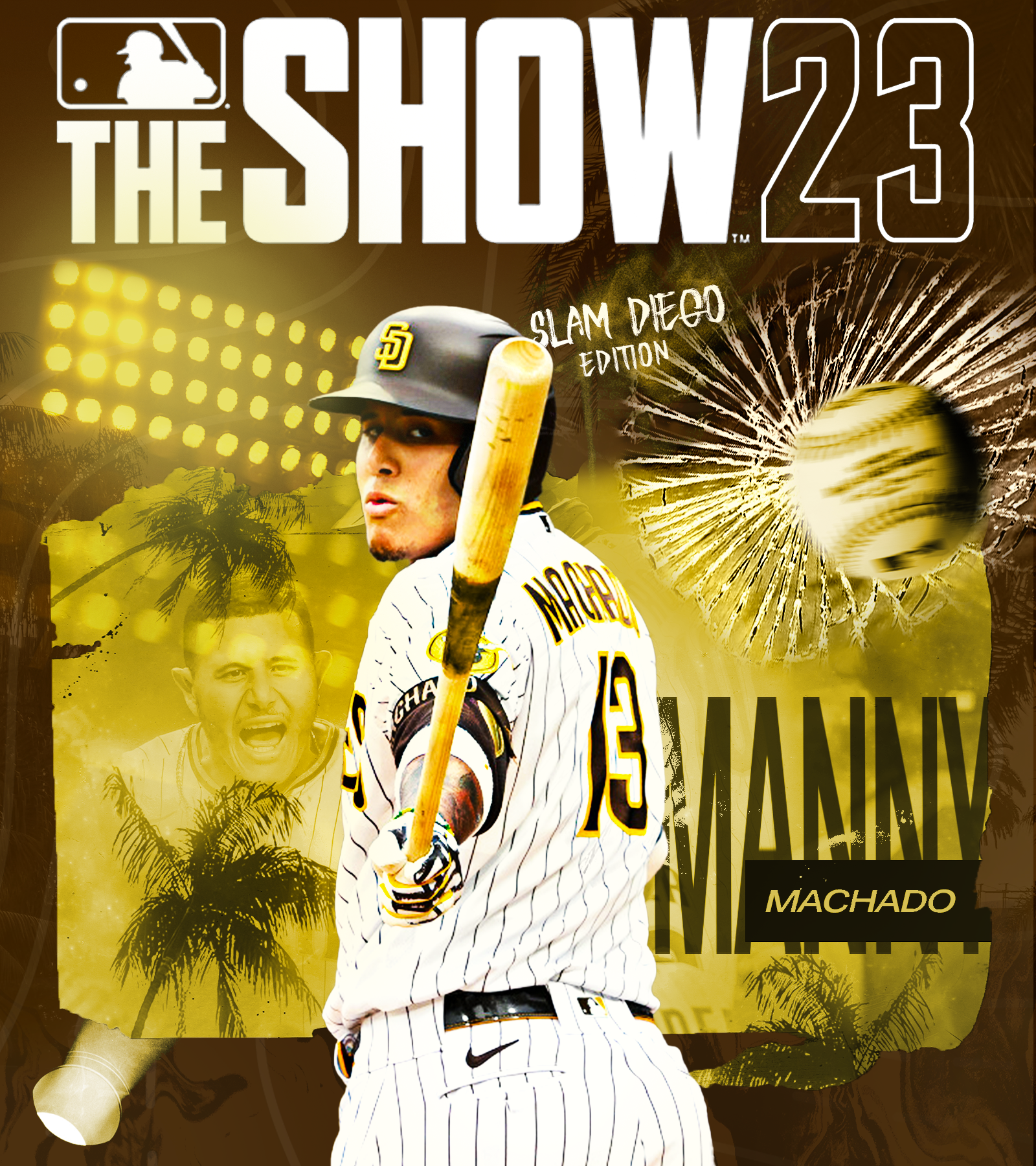 Manny Machado "MLB The Show" video game cover design