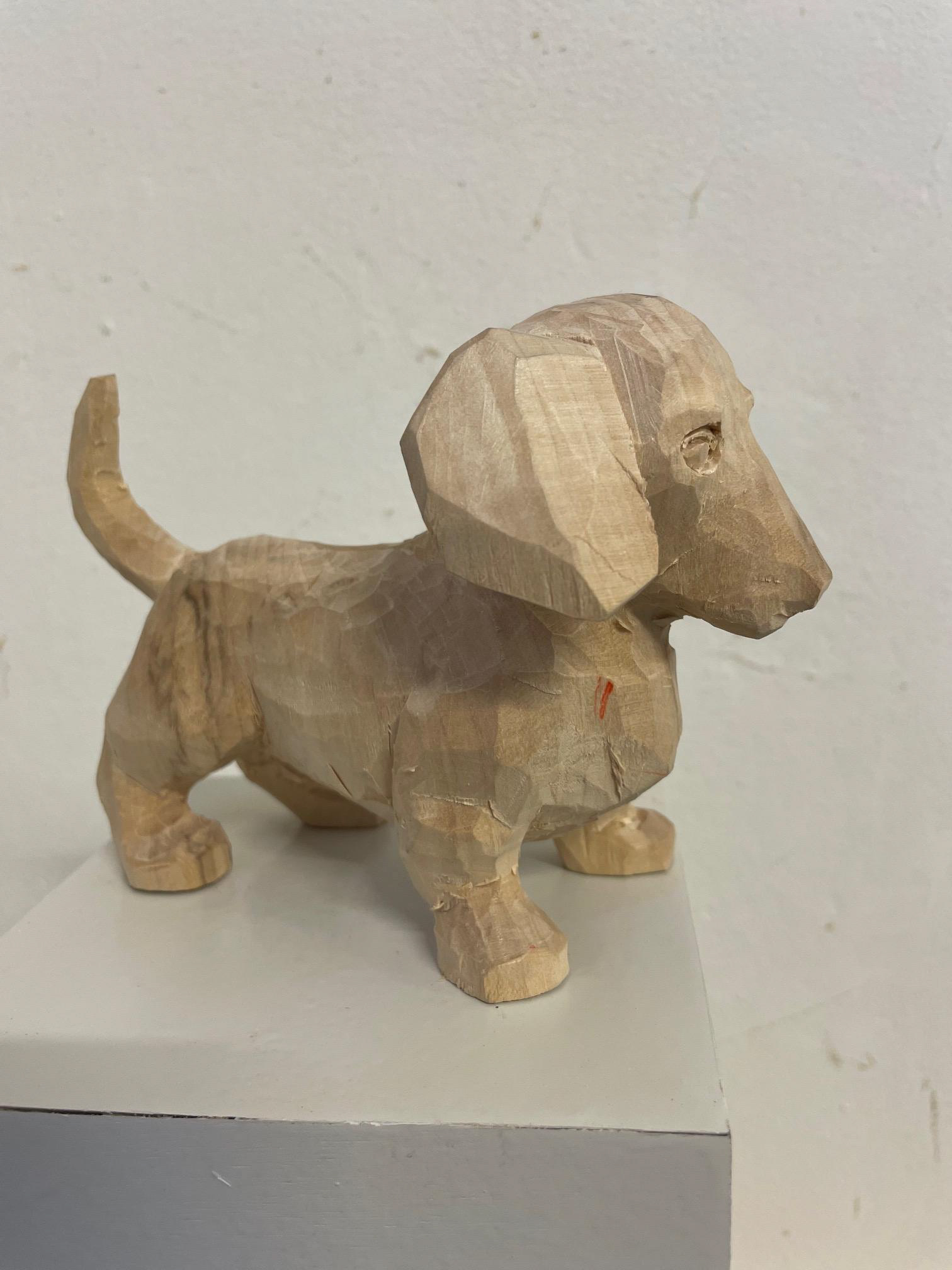 Holzfigur Figürliche Holzschnitzerei Holz Handwerk Kunst Pascal Erb