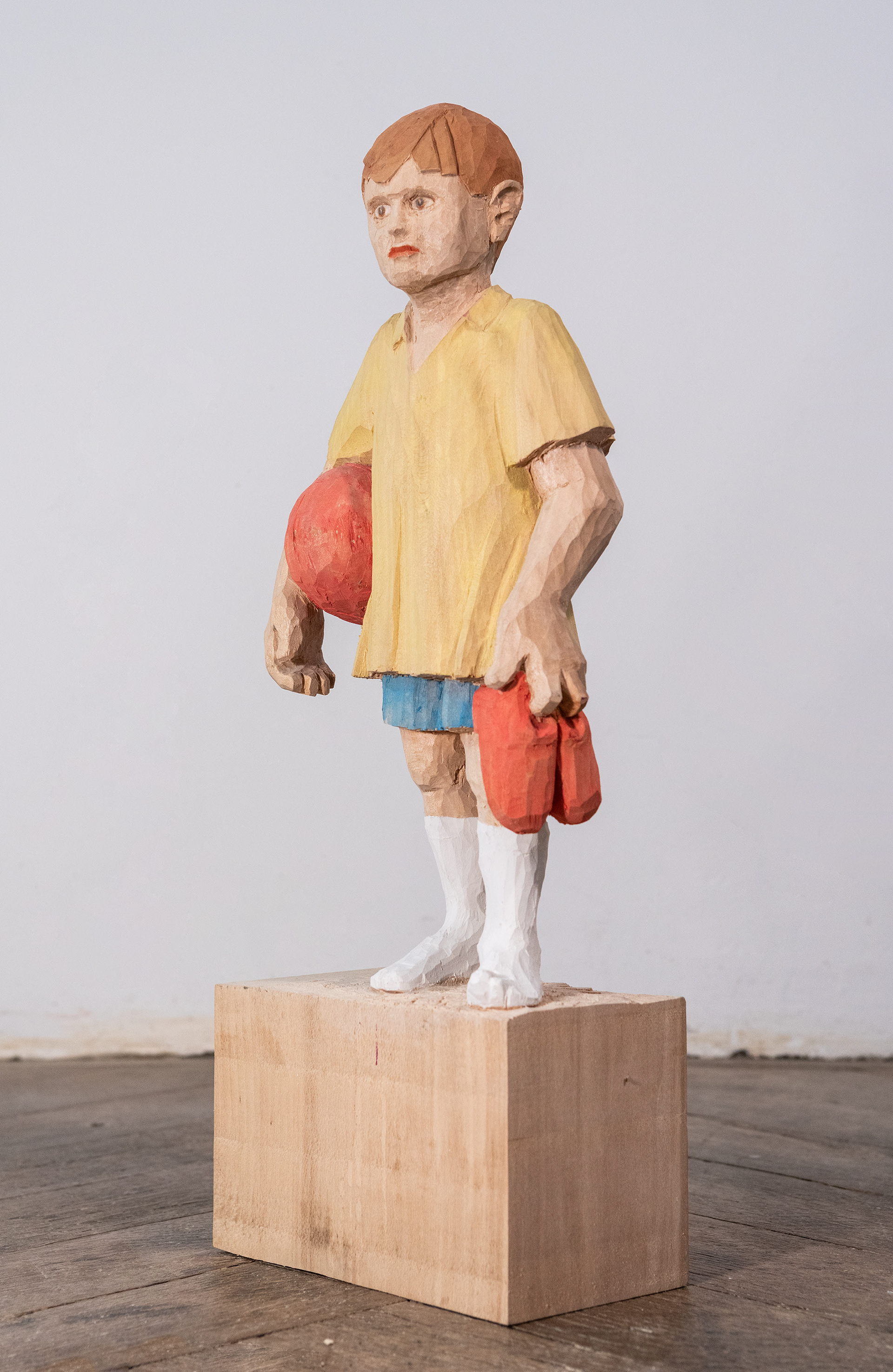 Holzfigur Figürliche Holzschnitzerei Holz Handwerk Kunst Pascal Erb