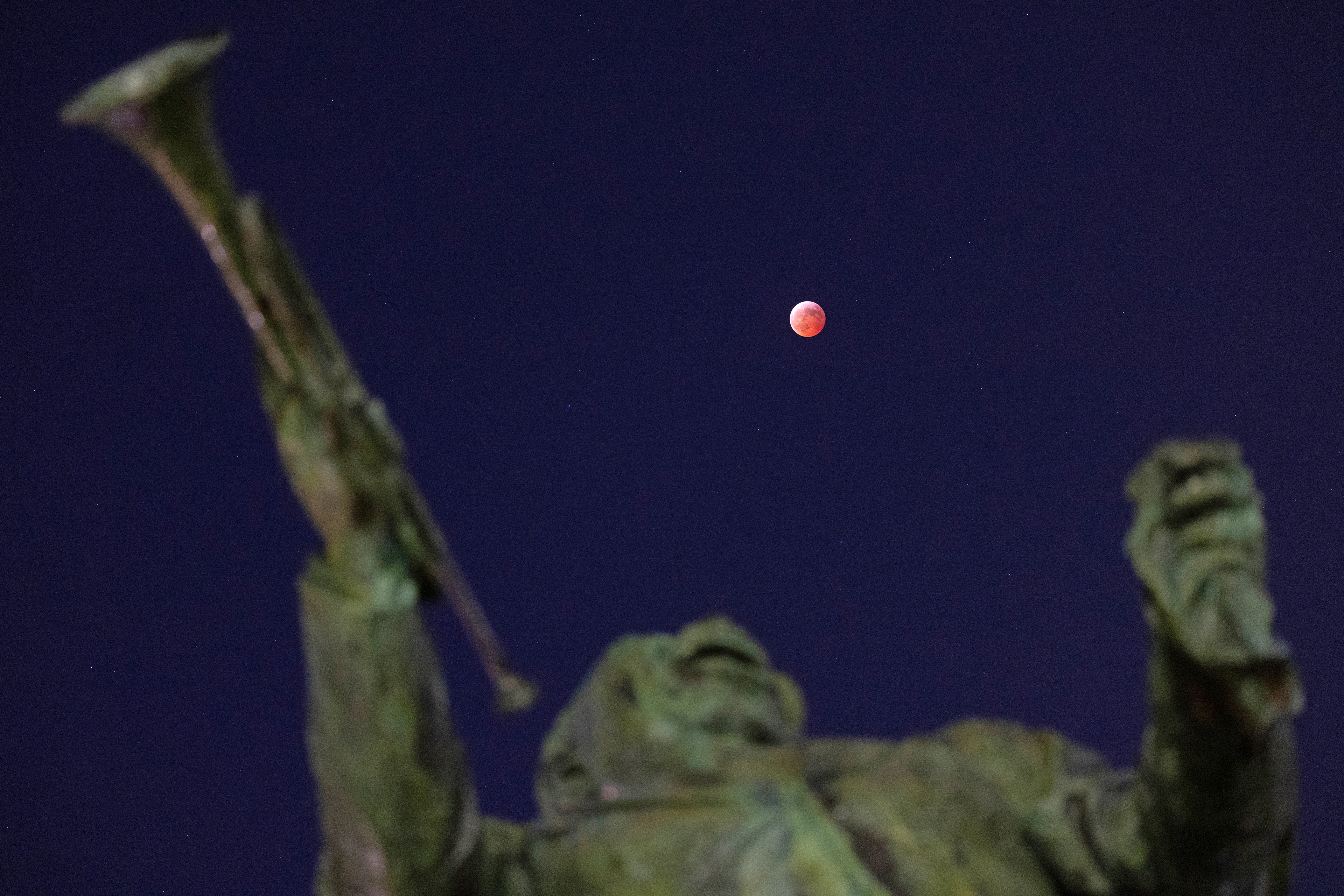 Louis Armstrong and Full Lunar Eclipse
