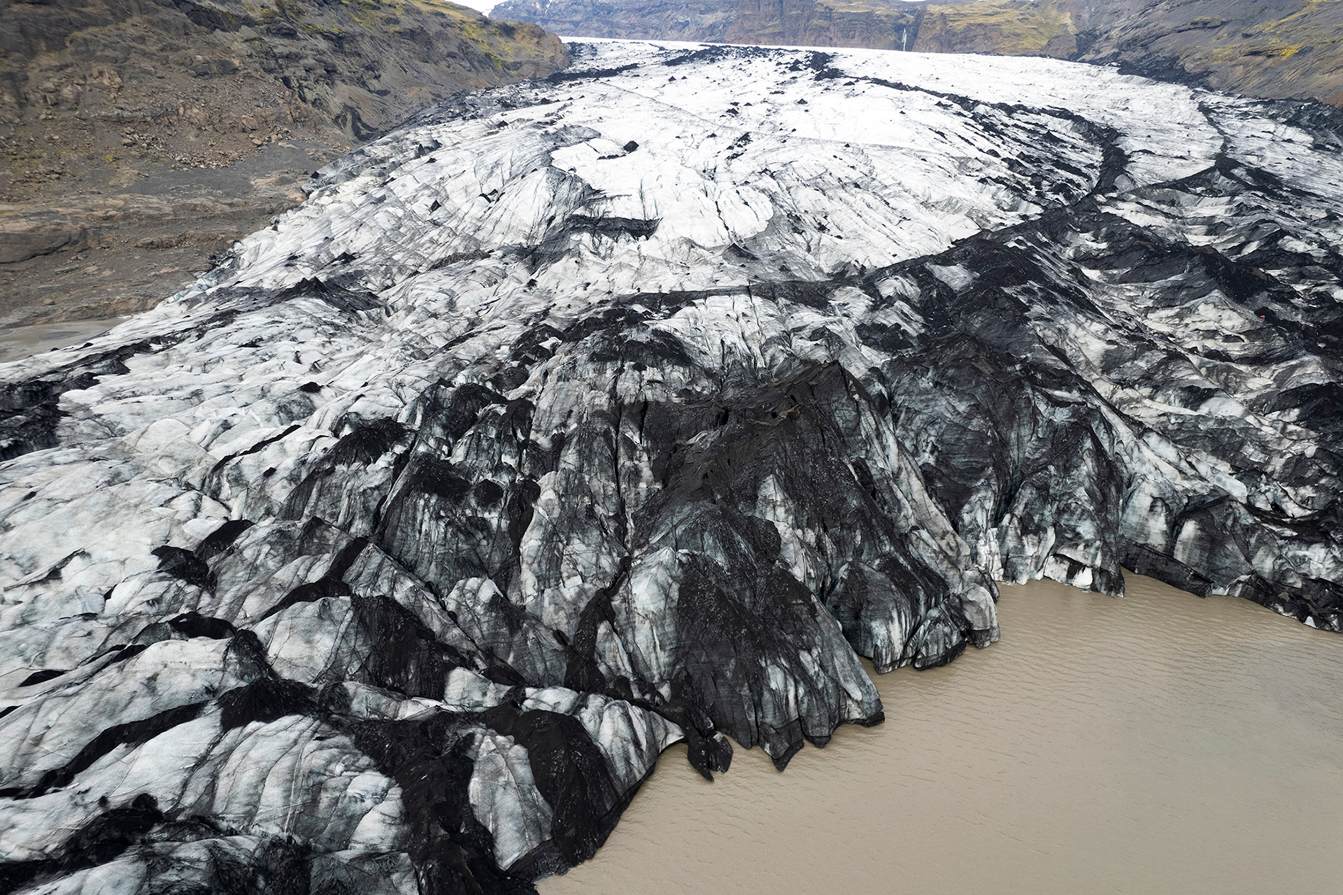 Solheimajokull glacier in Iceland